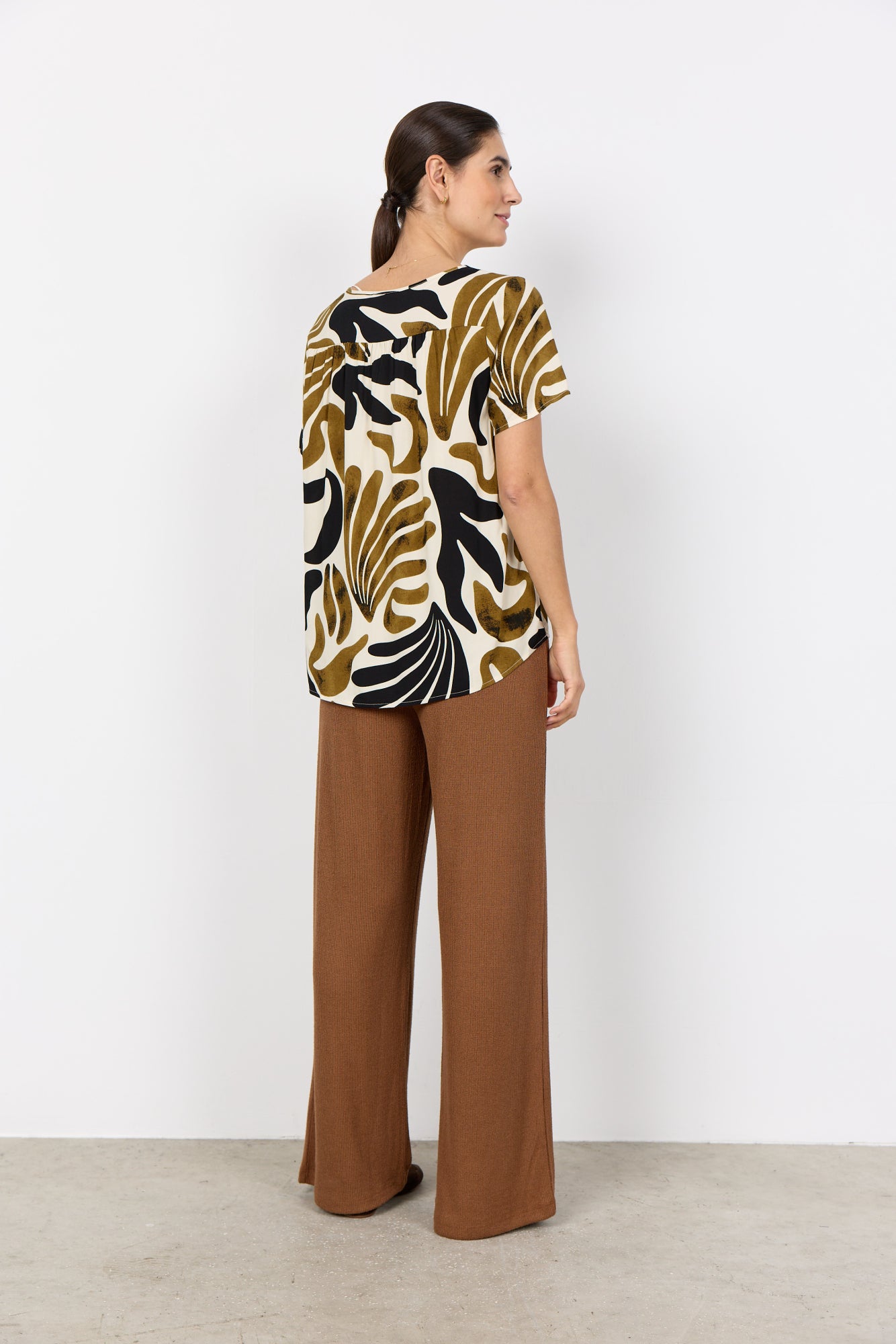 Soya Concept Damen Blusen kurz Butternut Combi