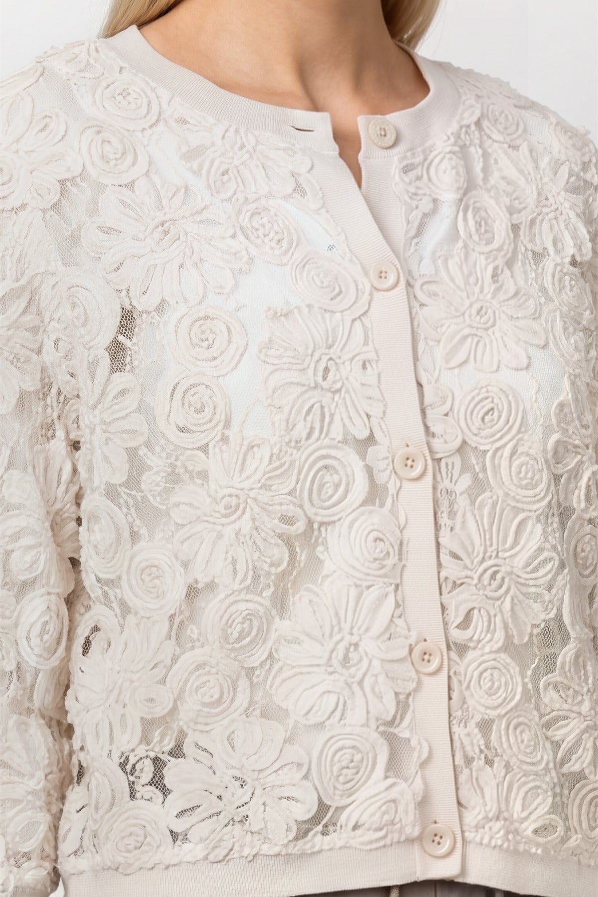 Monari Damen Strickjacken  Pearly