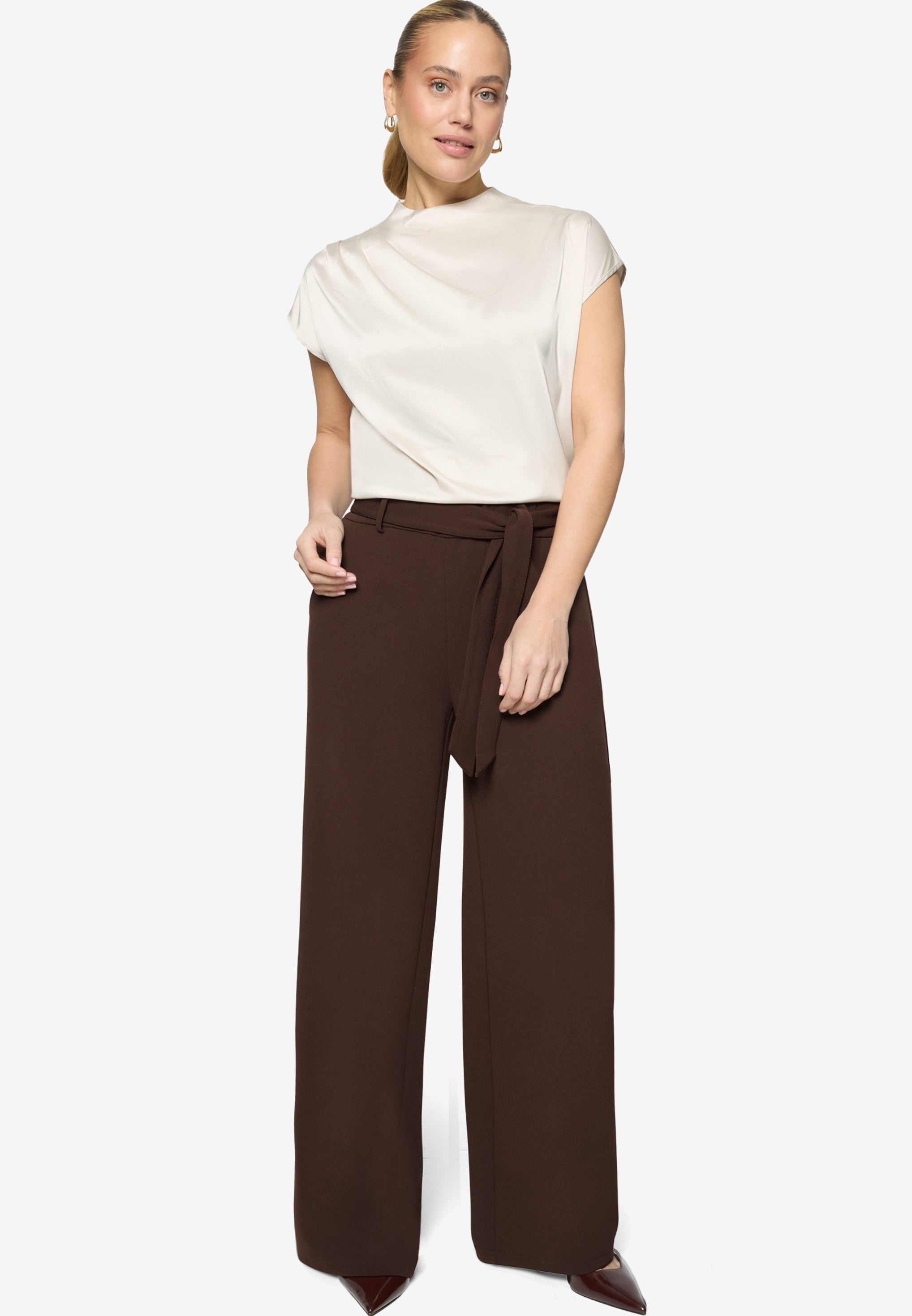 Zero Damen Blusen kurz Eggnog