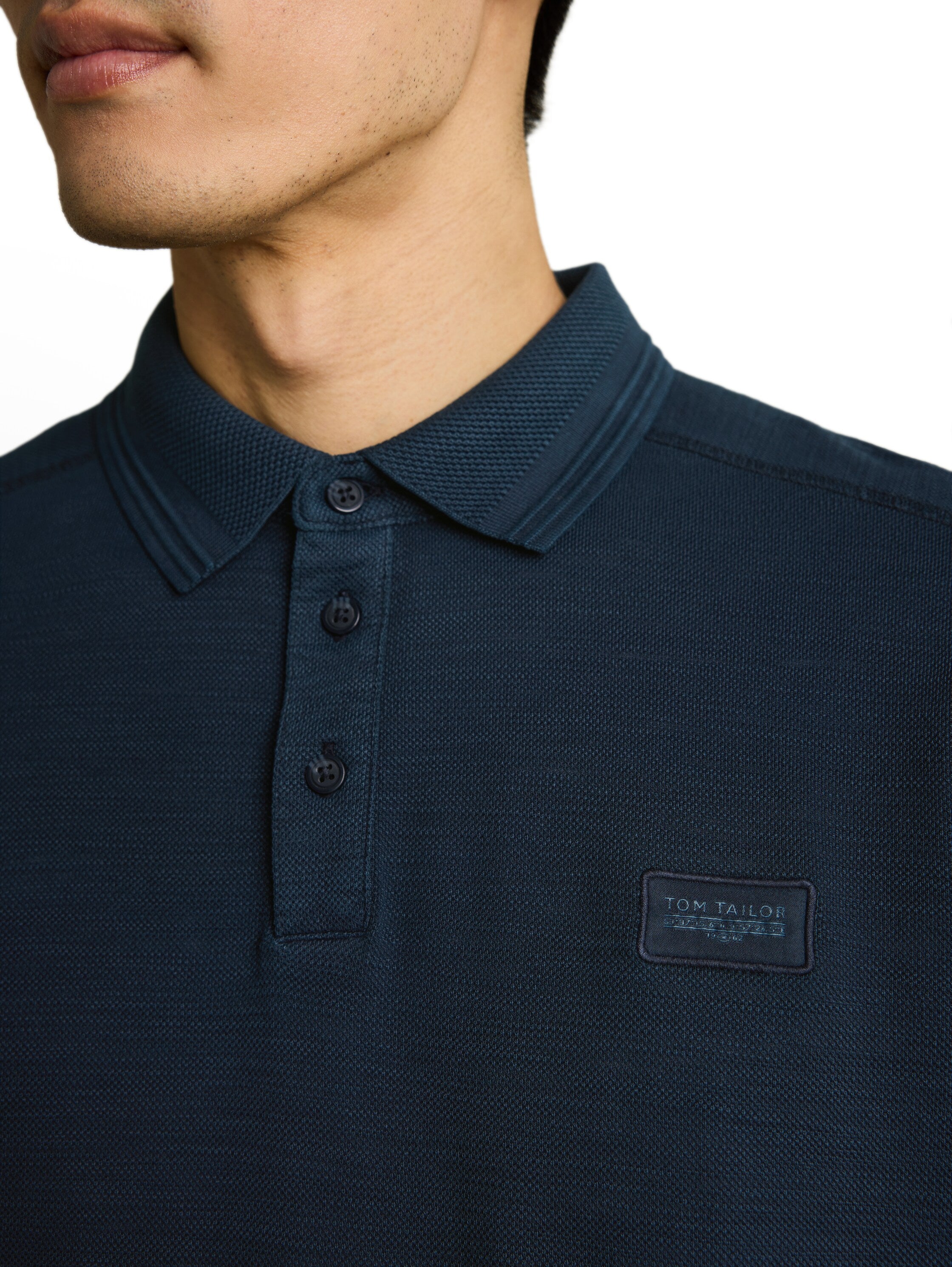 Tom Tailor Herren Polo-Shirts Sky Captain Blu