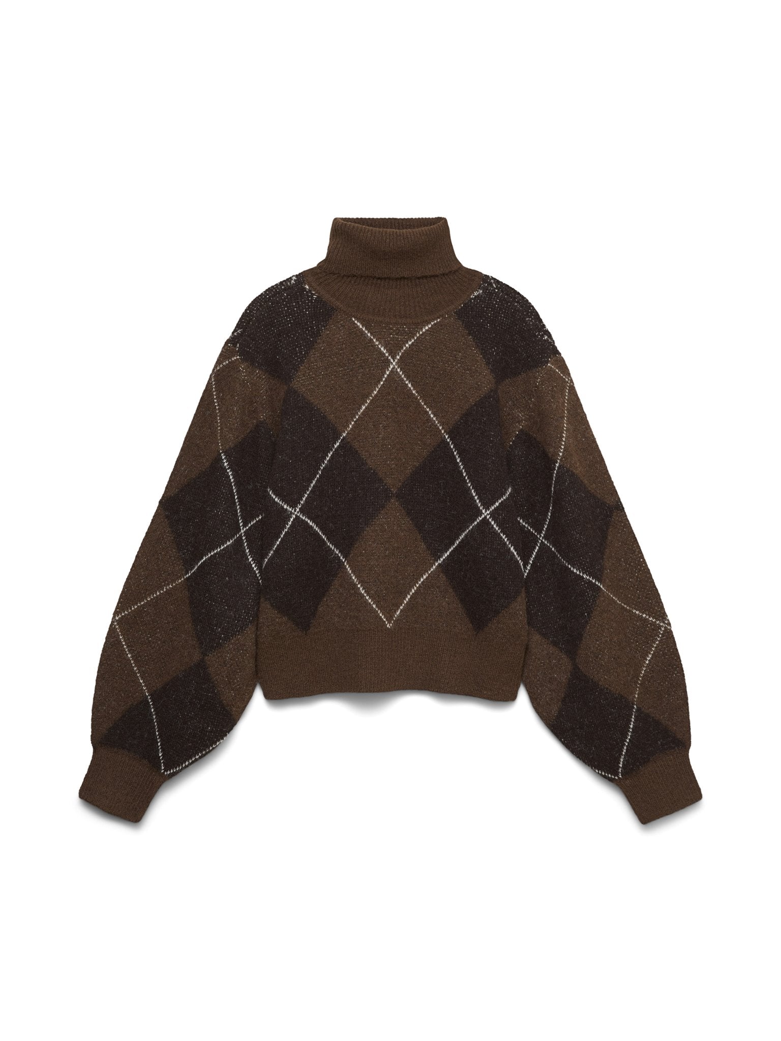 Vero Moda Damen Pullover Cocoa Brown/W.