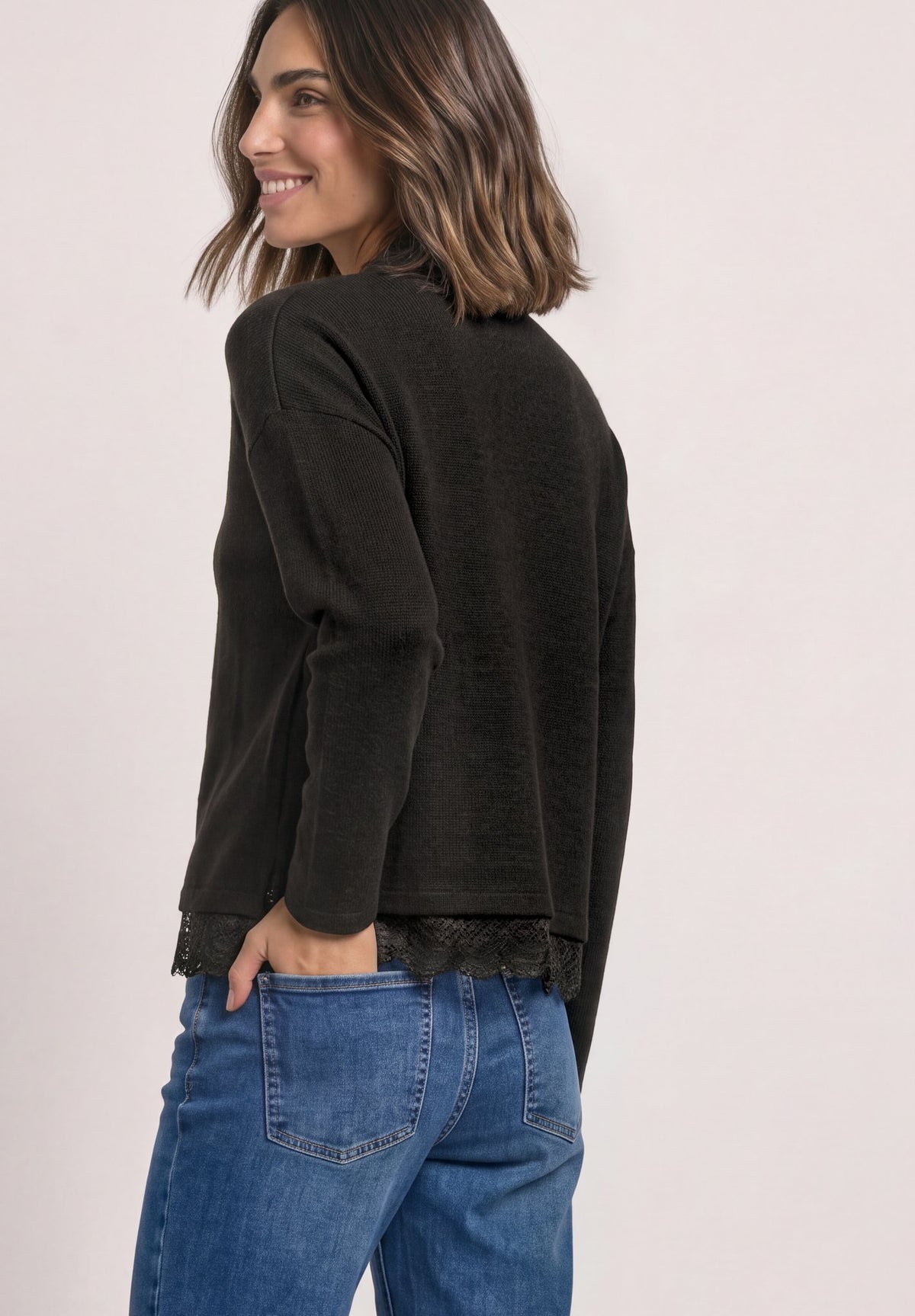 Street One Damen T-Shirts  Black Cof