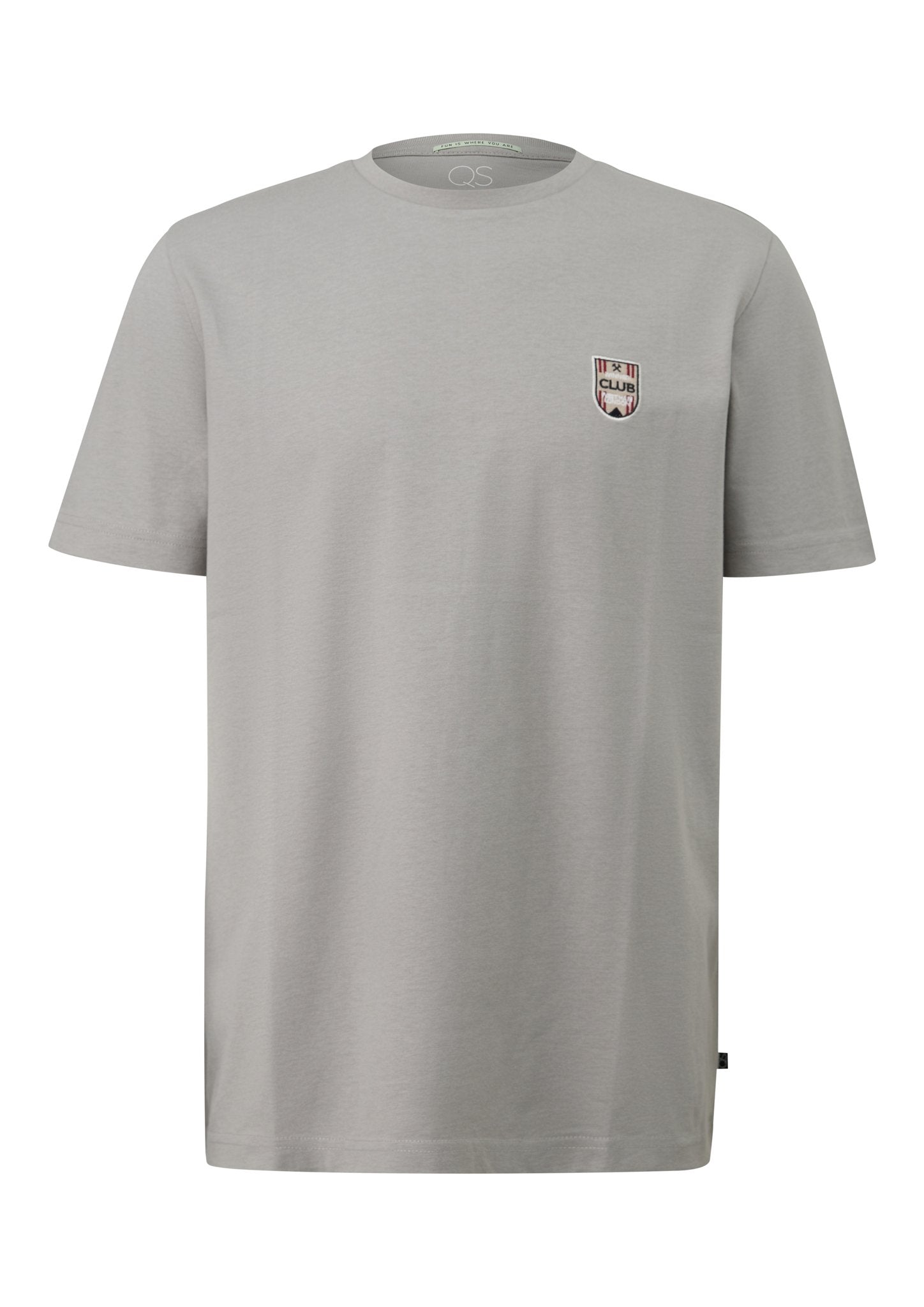 QS by S.Oliver Herren T-Shirts kurz  Grey/Black