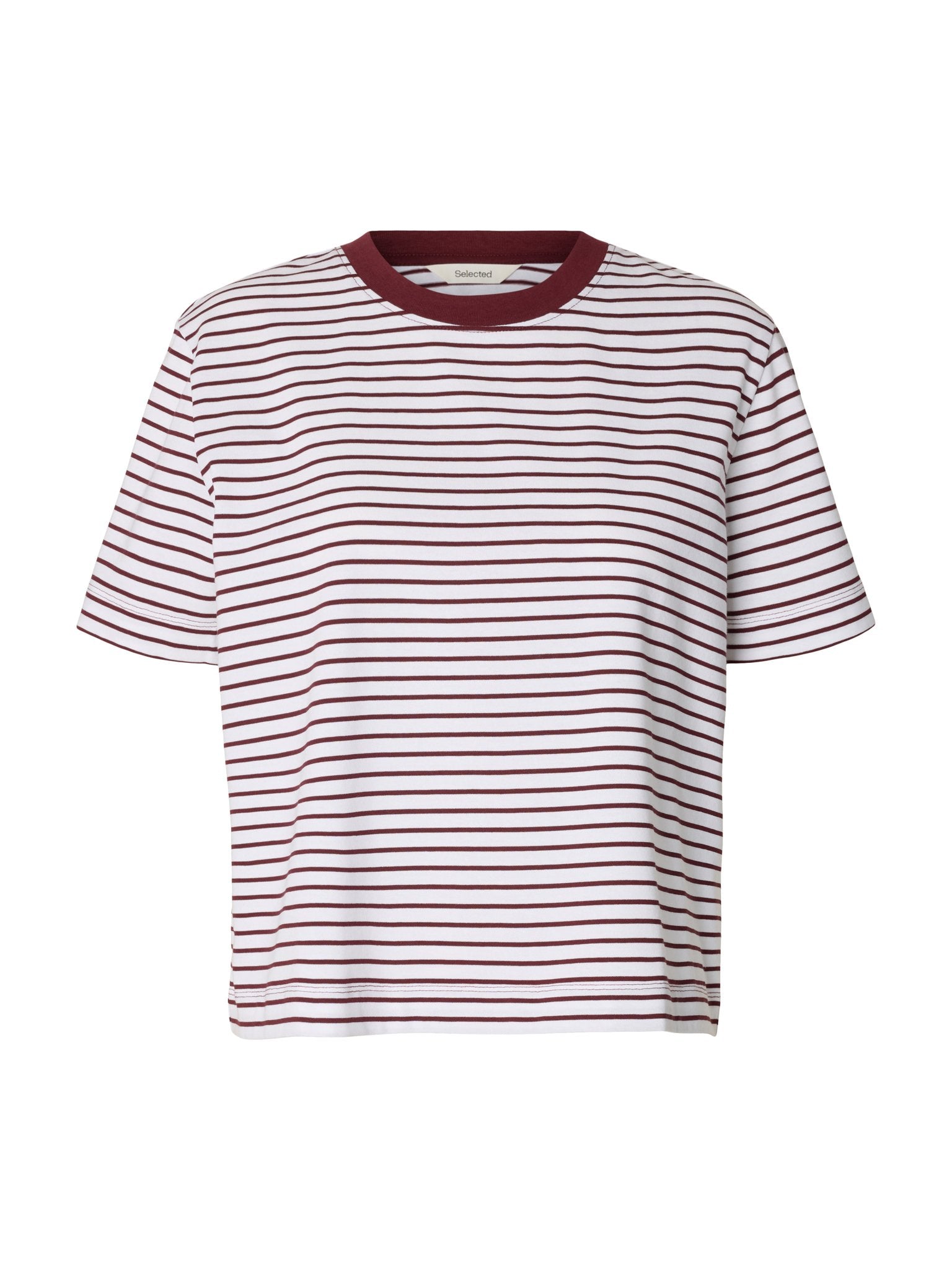 Selected Femme Damen T-Shirts Tawny Port/Brig