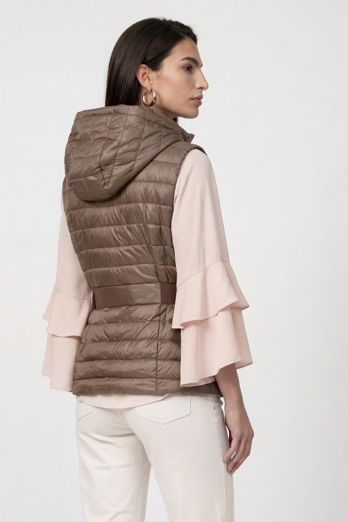 Monari Damen Outdoorwesten Taupe