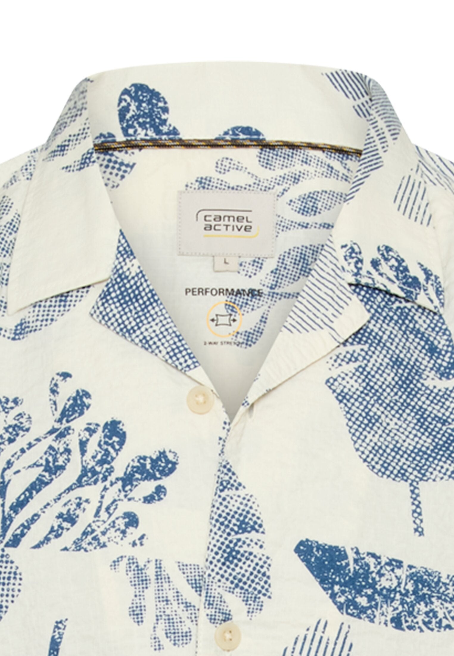 Camel active Herren Hemden kurz  Indigo Blue