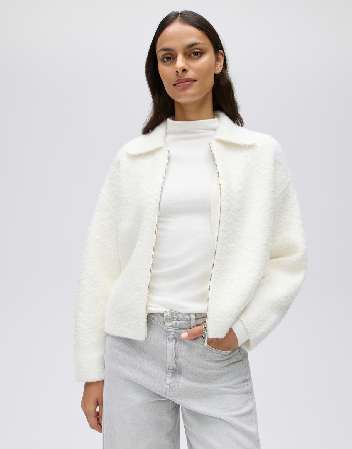 Opus Damen Pullover Soft Cream