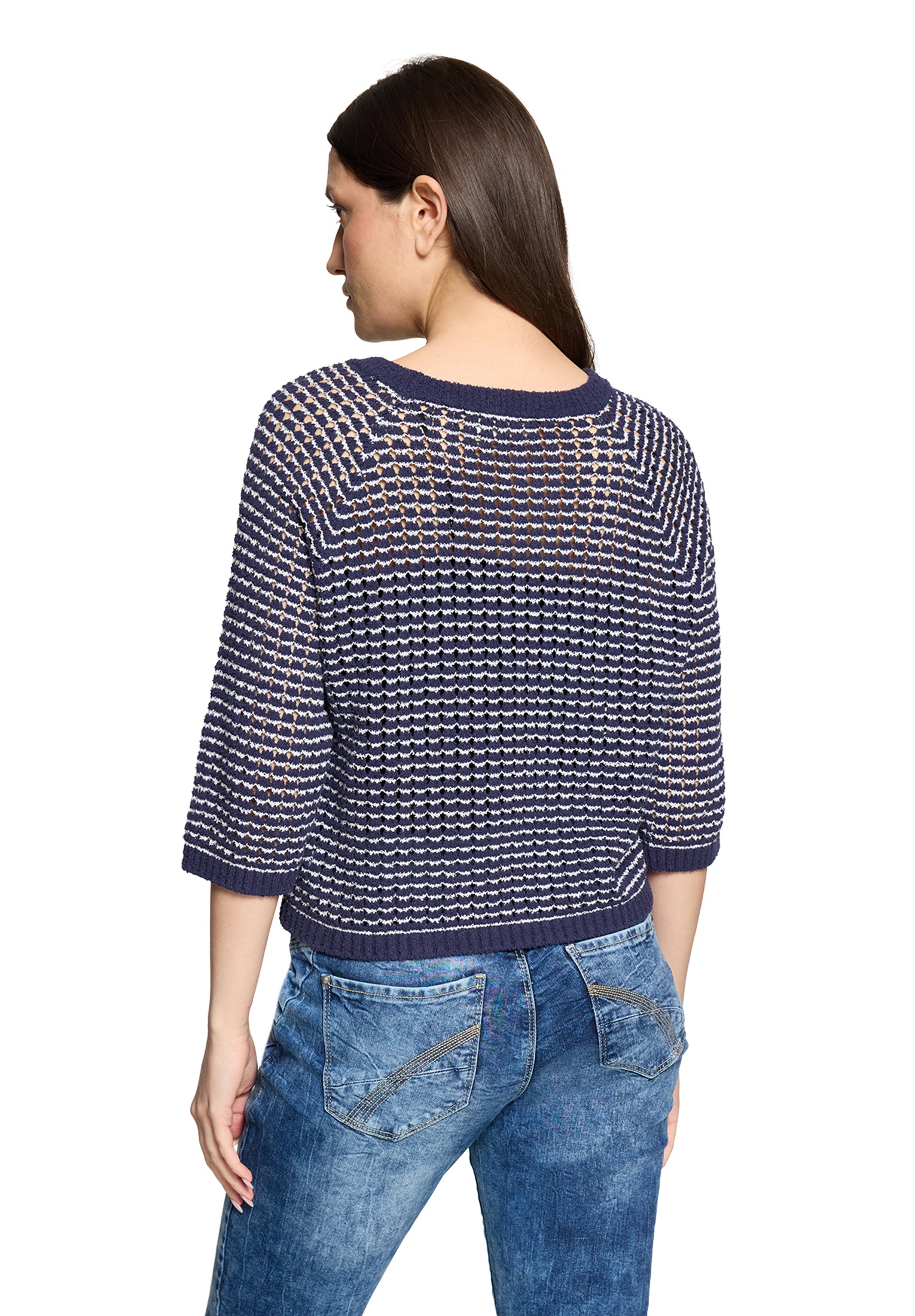 Cartoon Damen Pullover Dark Blue/Cream