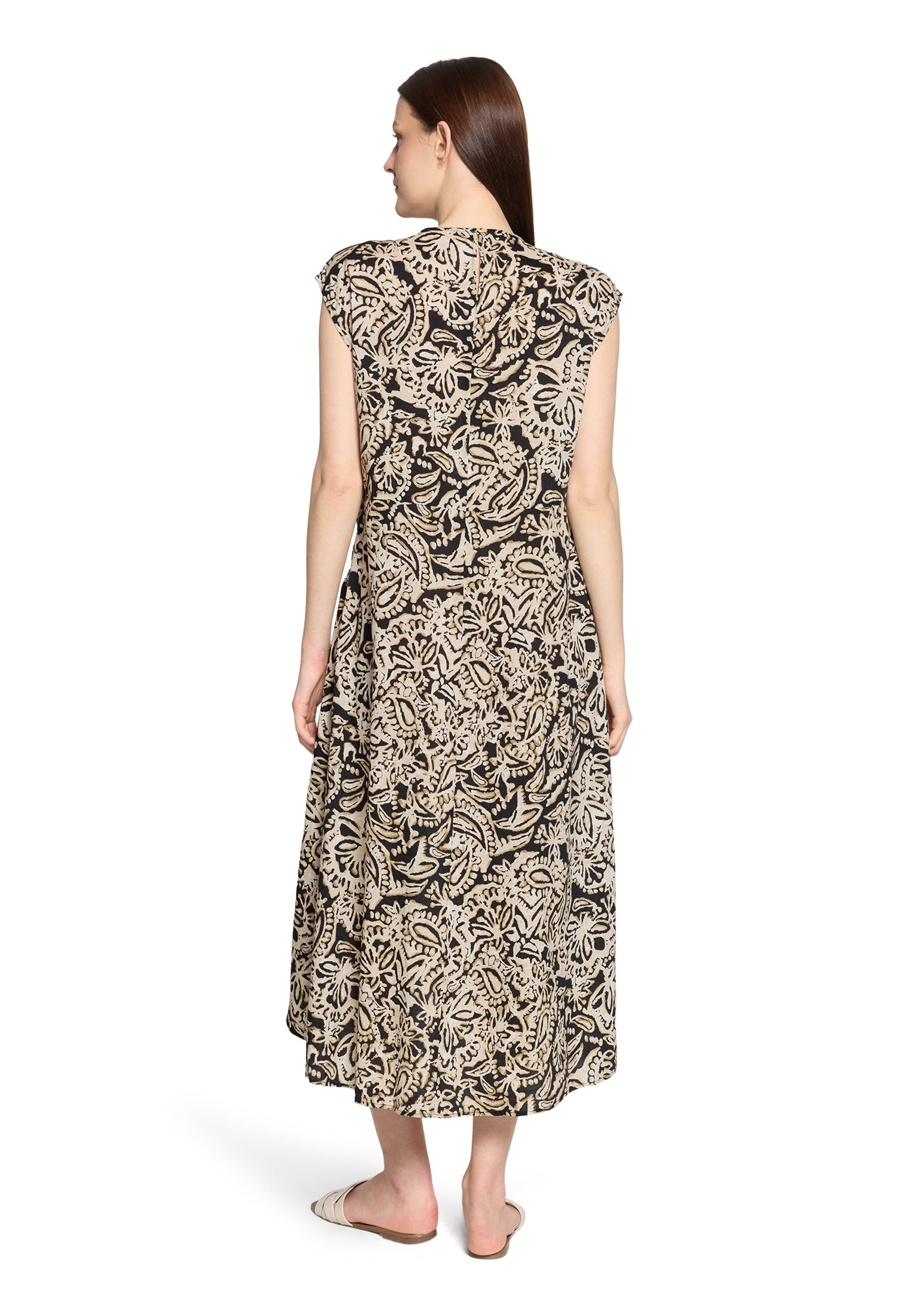 Cartoon Damen Kleider Nature/Black