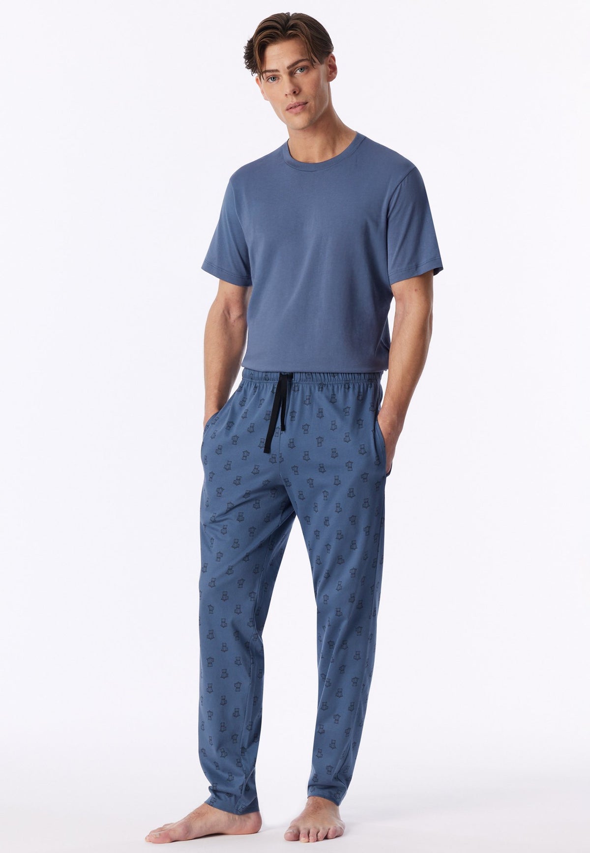 Schiesser Herren Faded Denim