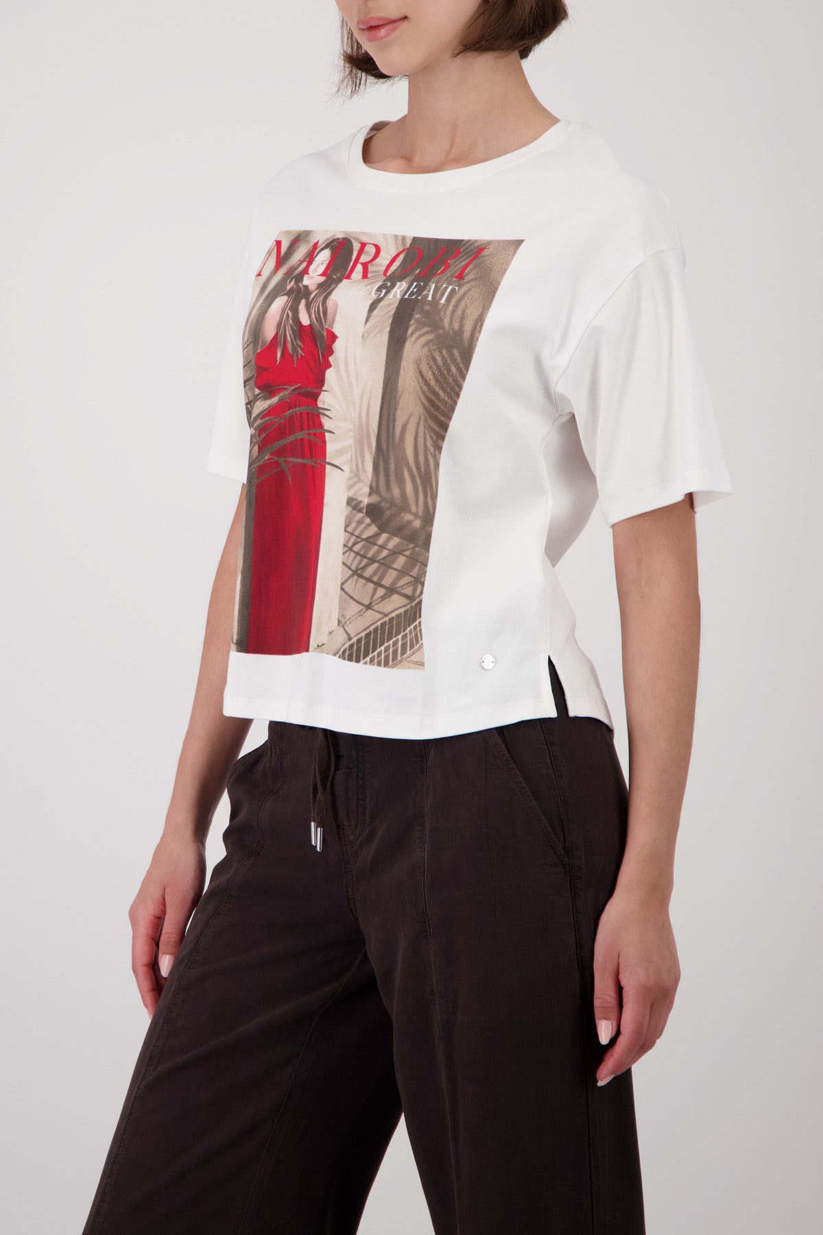 Monari Damen T-Shirts Cream