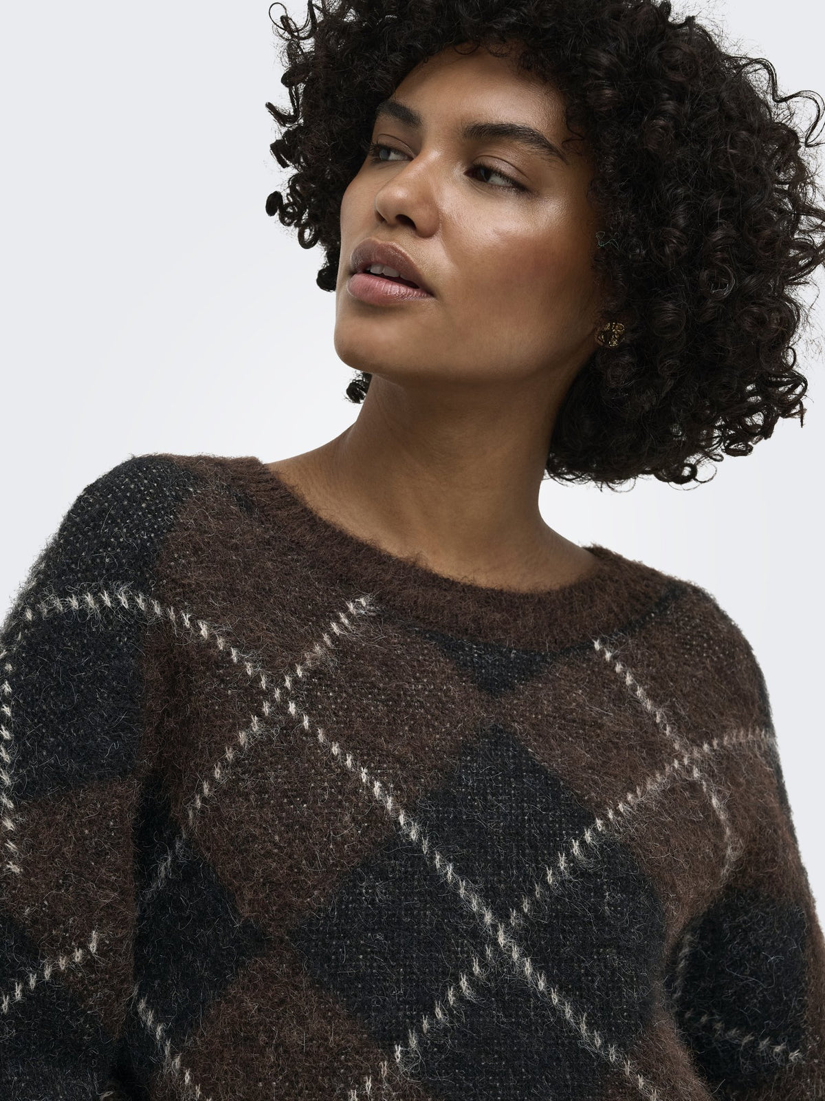 Only Damen Pullover Coffee Bean/Big
