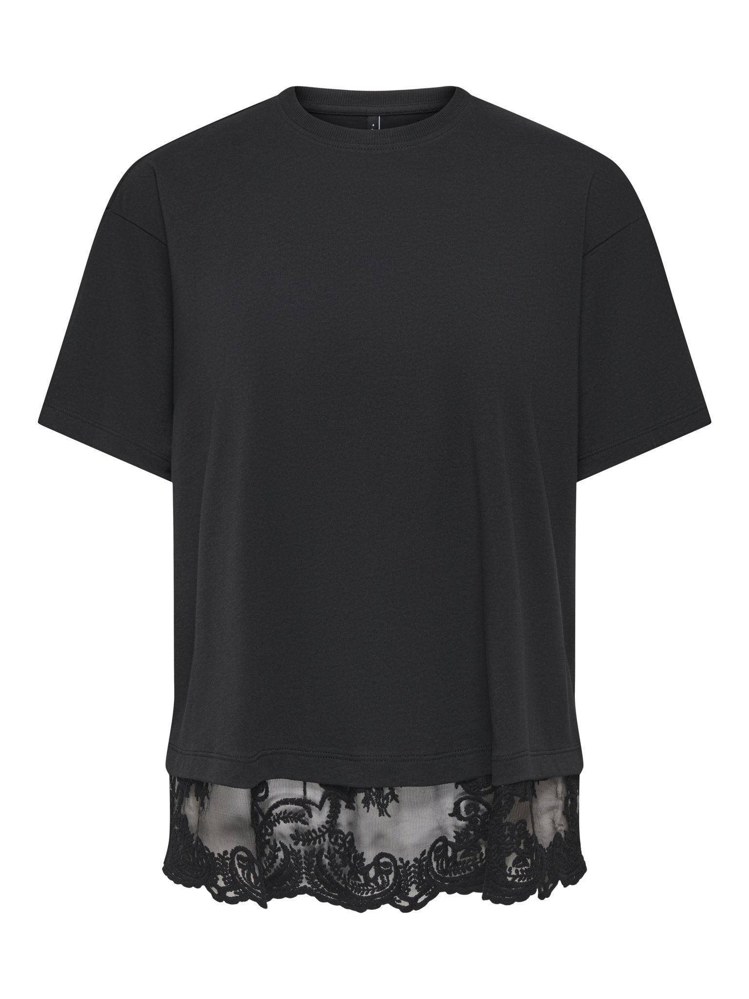 only Damen T-Shirts Black/Black Lac