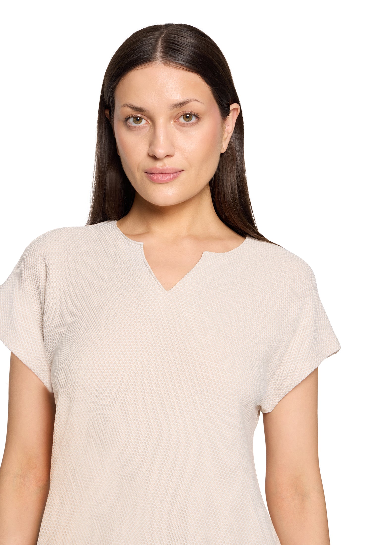 Betty & Co Damen T-Shirts Nature/Cream