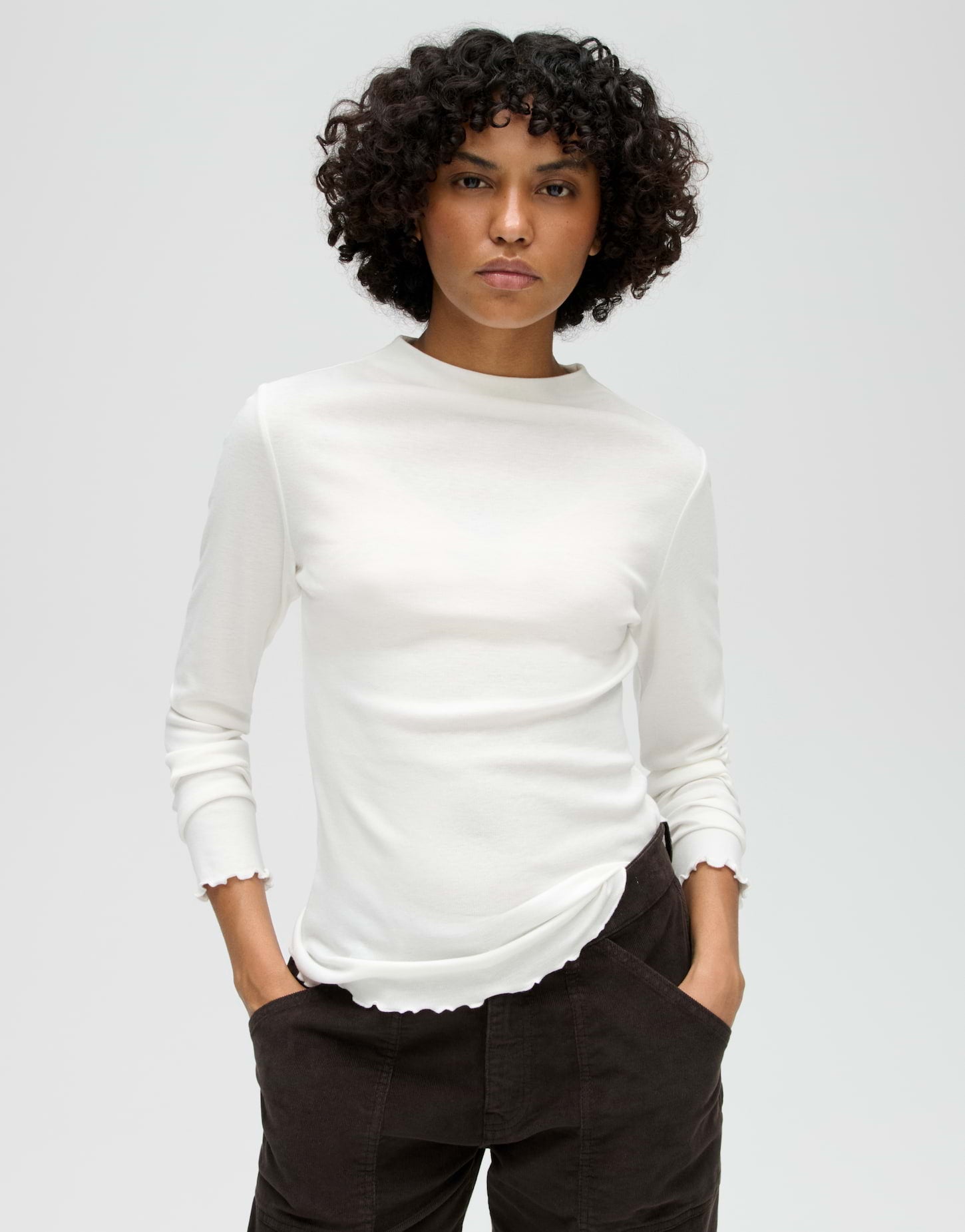 Opus Damen T-Shirts Milk
