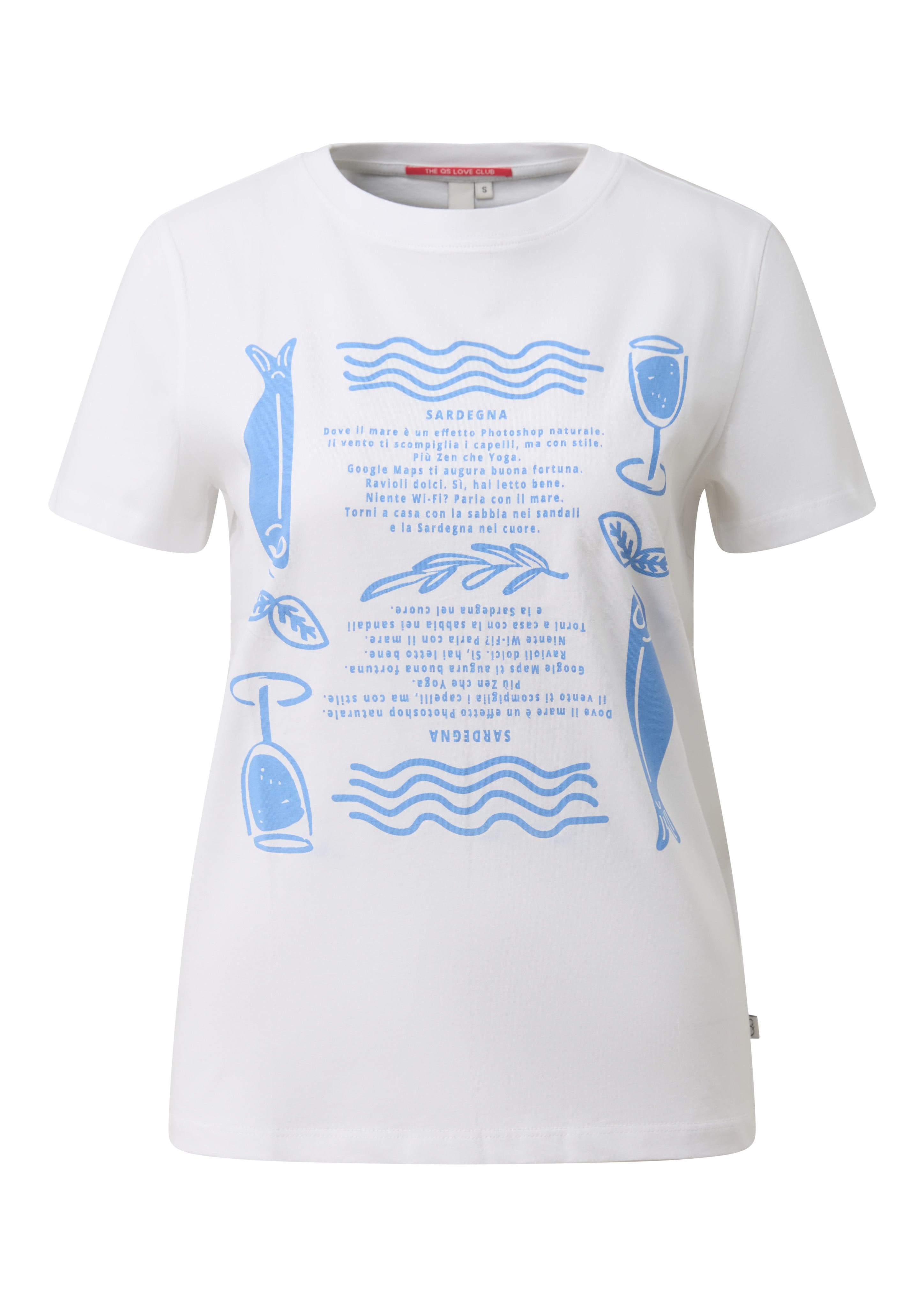 QS by S.Oliver Damen T-Shirts White