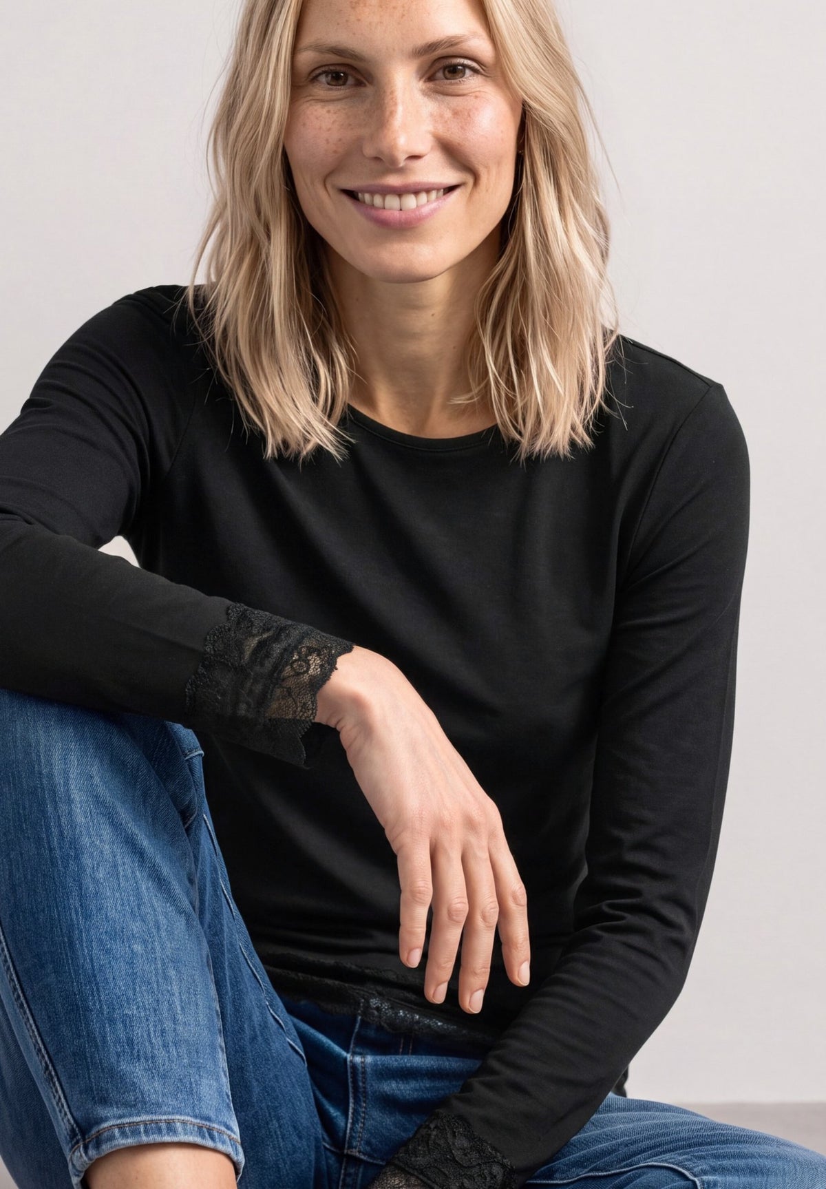 Street One Damen T-Shirts  Black