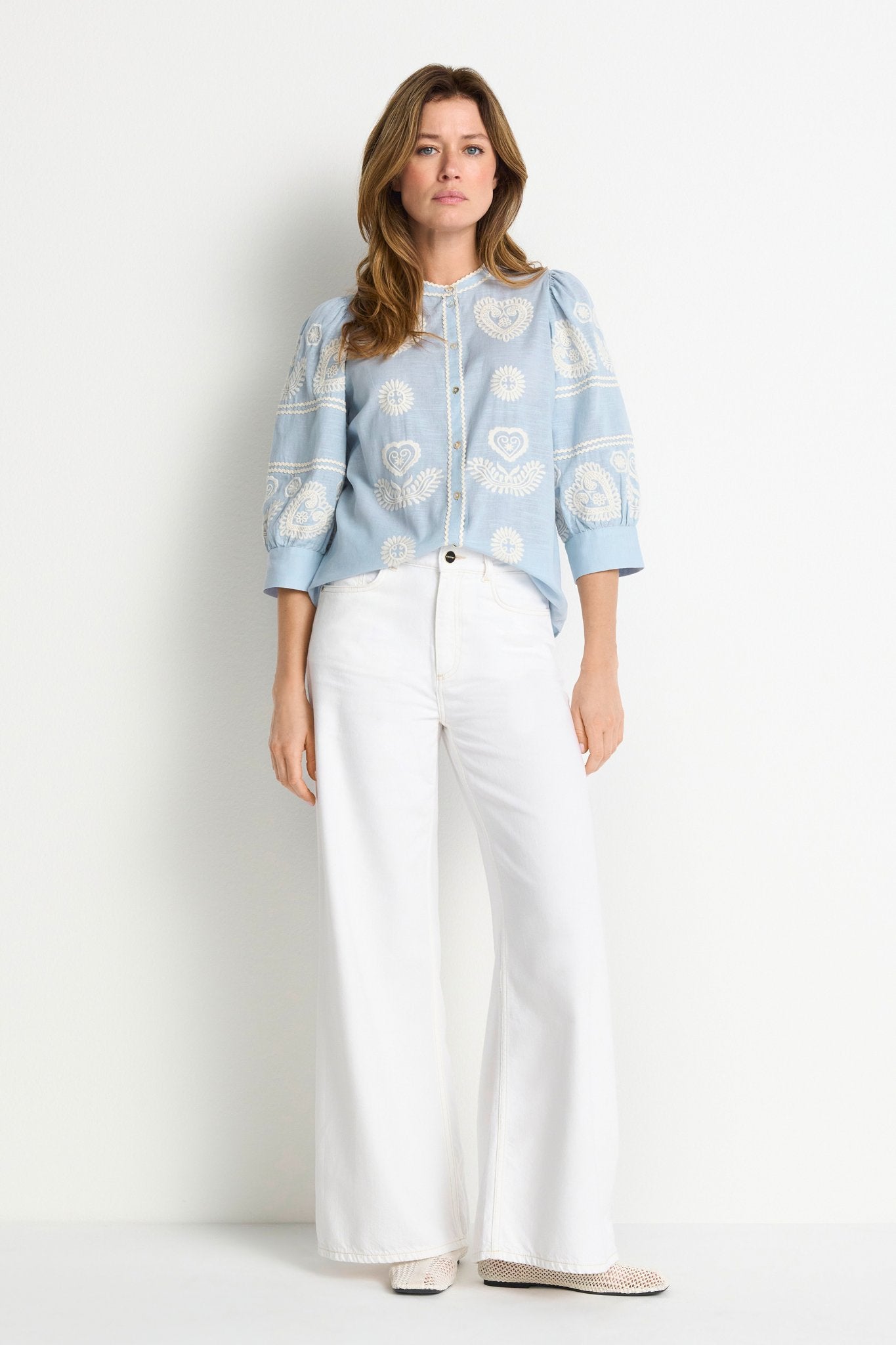 Rich & Royal Damen Blusen Skyway Blue