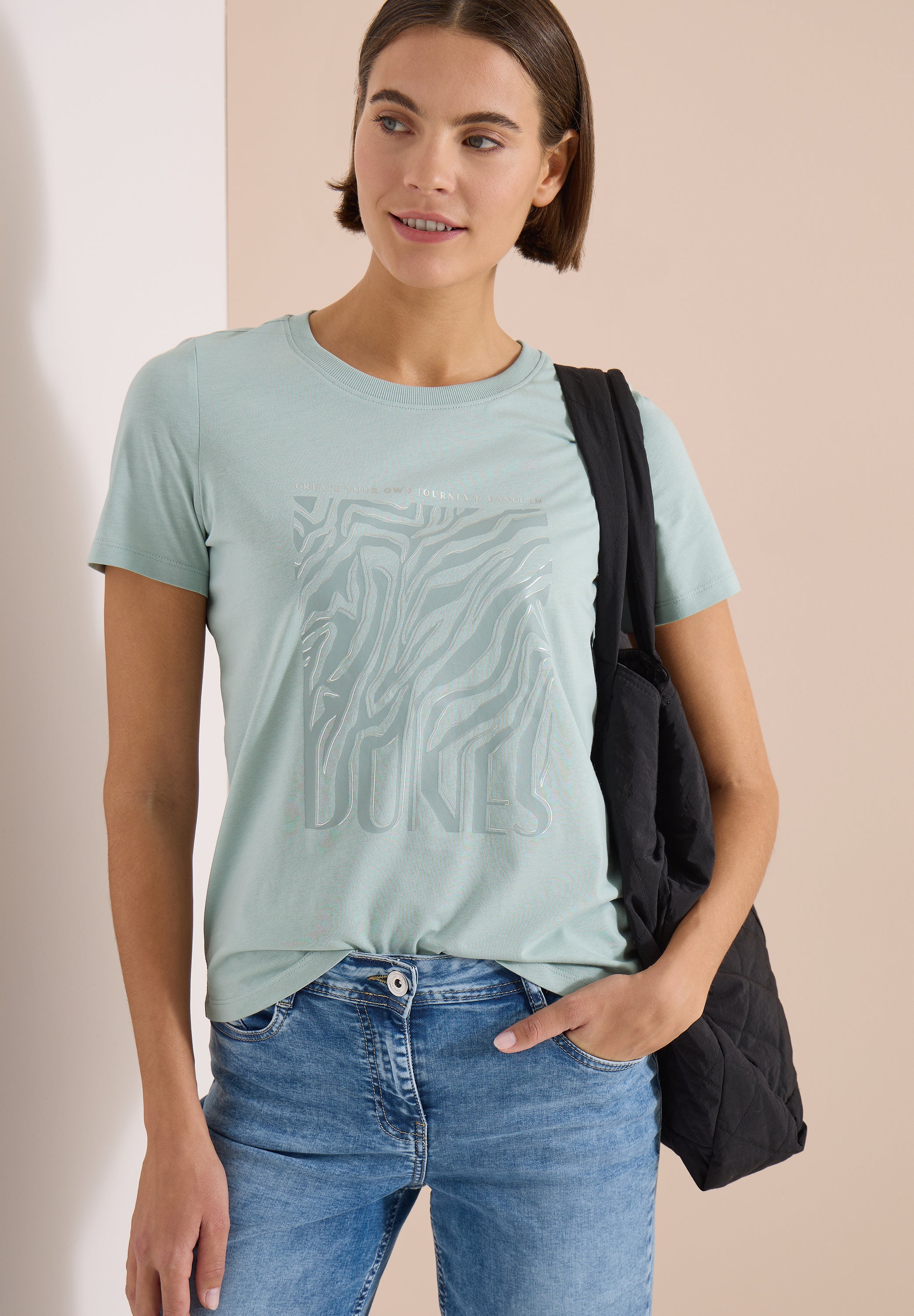 Cecil Damen T-Shirts Crystal M