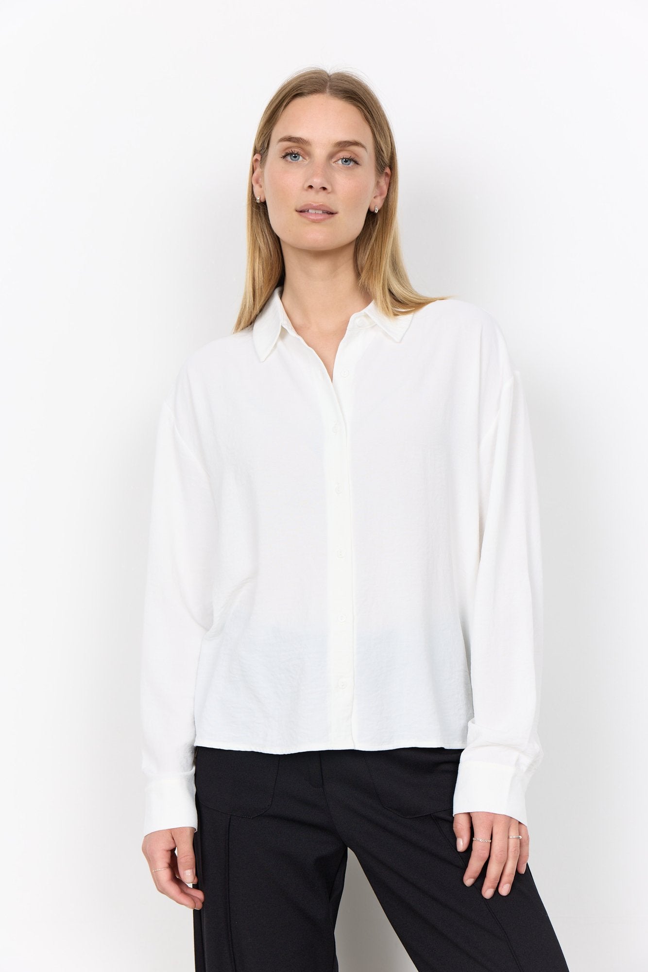 Soya Concept Damen T-Shirts Offwhite