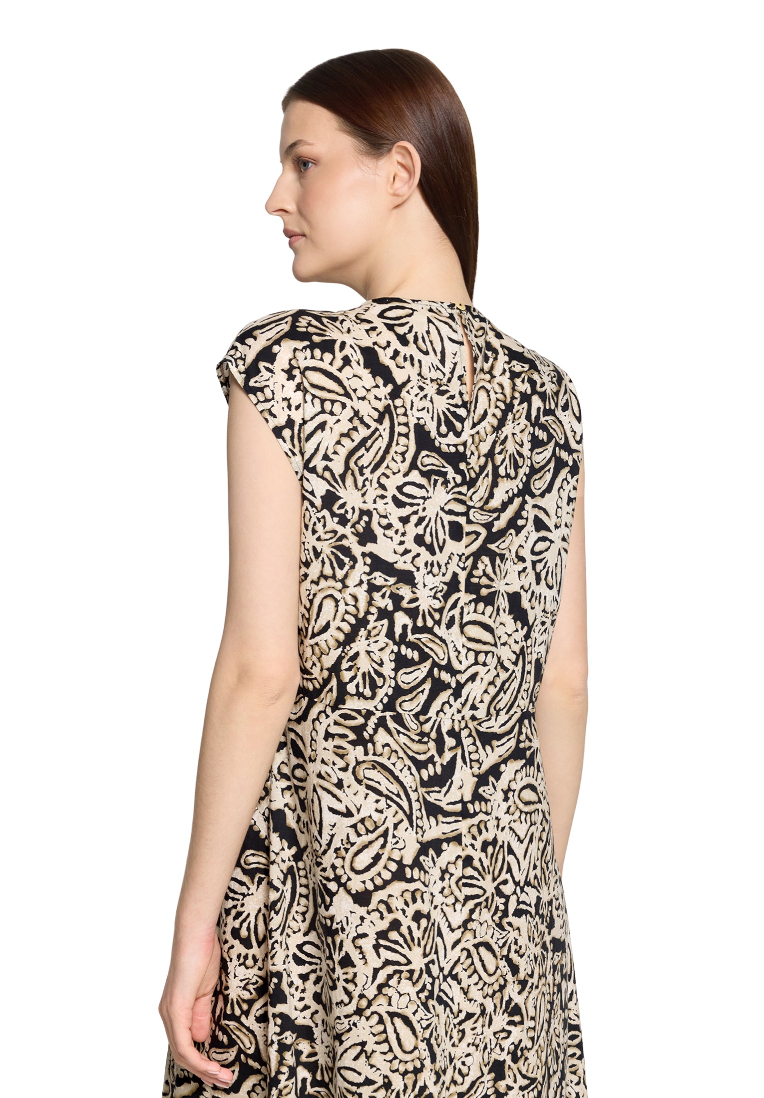 Cartoon Damen Kleider Nature/Black