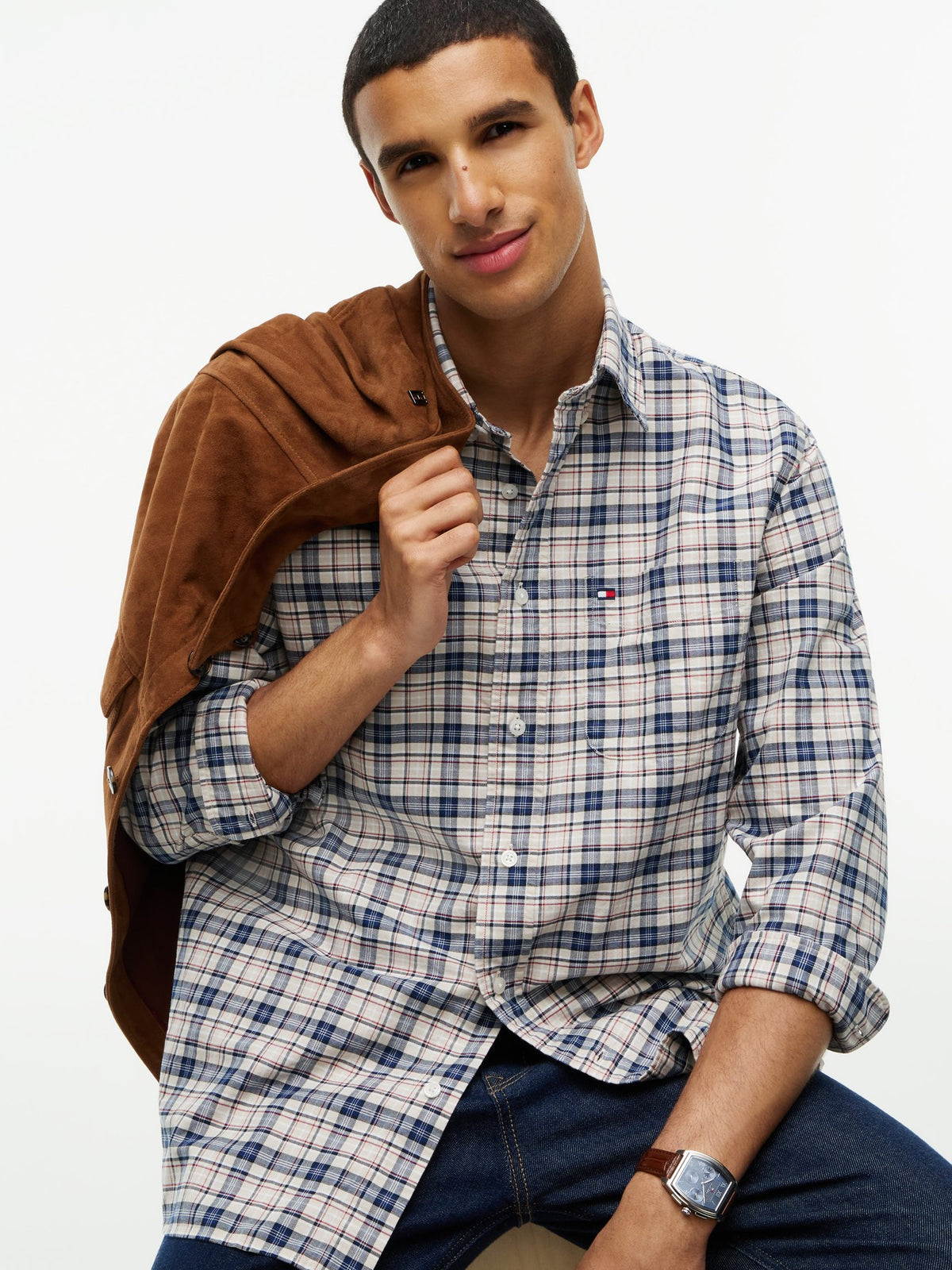 Tommy Hilfiger Herren Hemden Ly Beige
