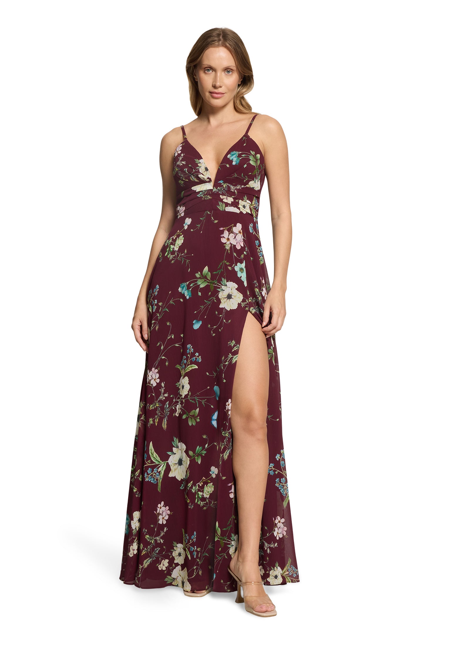 Vera Mont Damen Kleider Dark Red/Green