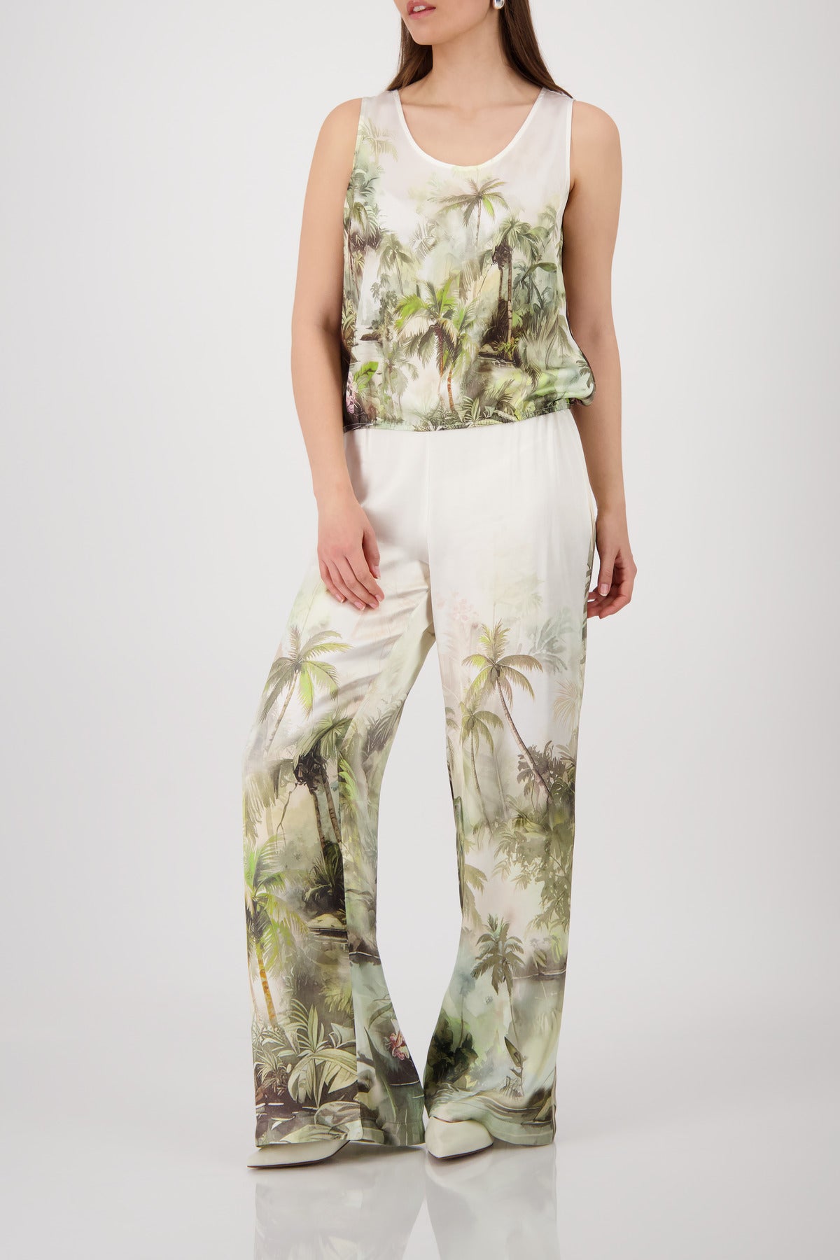 Monari Damen Tops  Olive Gemus