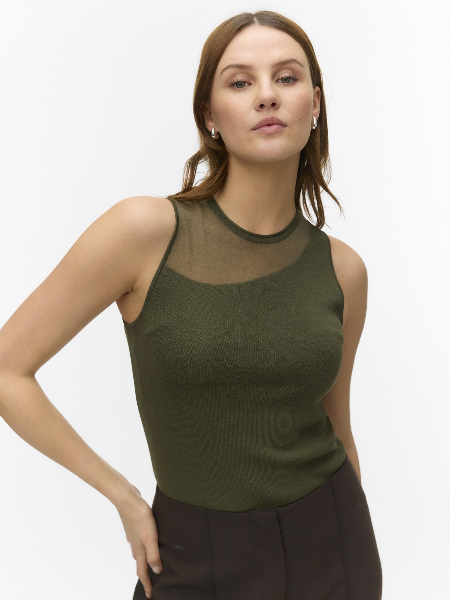Vero Moda Damen Pullover Forest Night