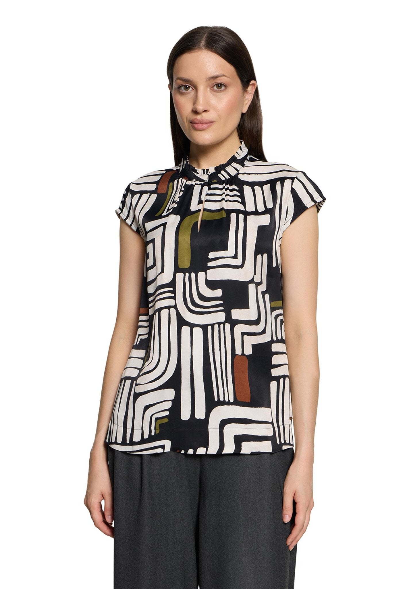 Betty & Co Damen Blusen Black/Cream