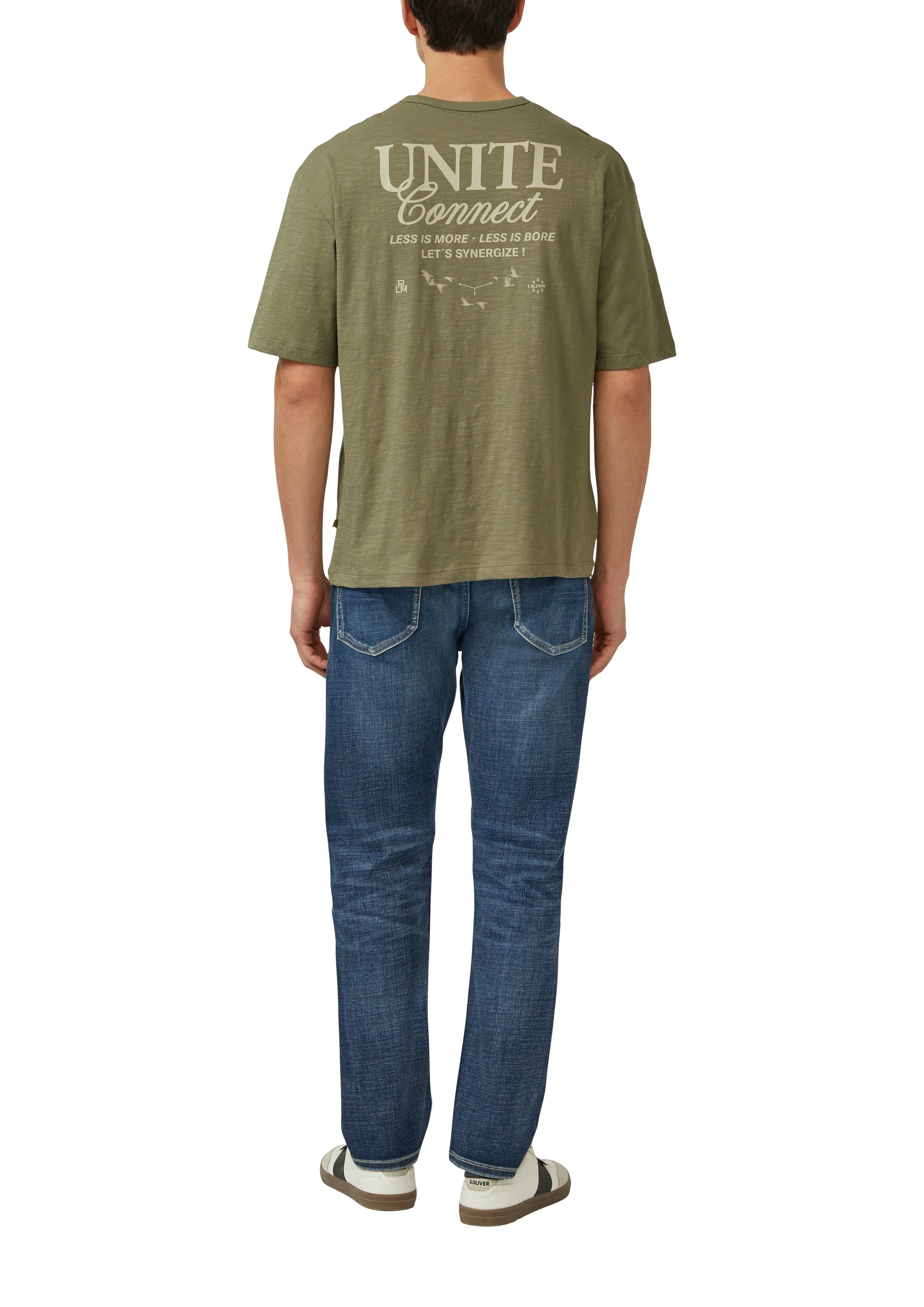S. Oliver red Herren T-Shirts kurz Green