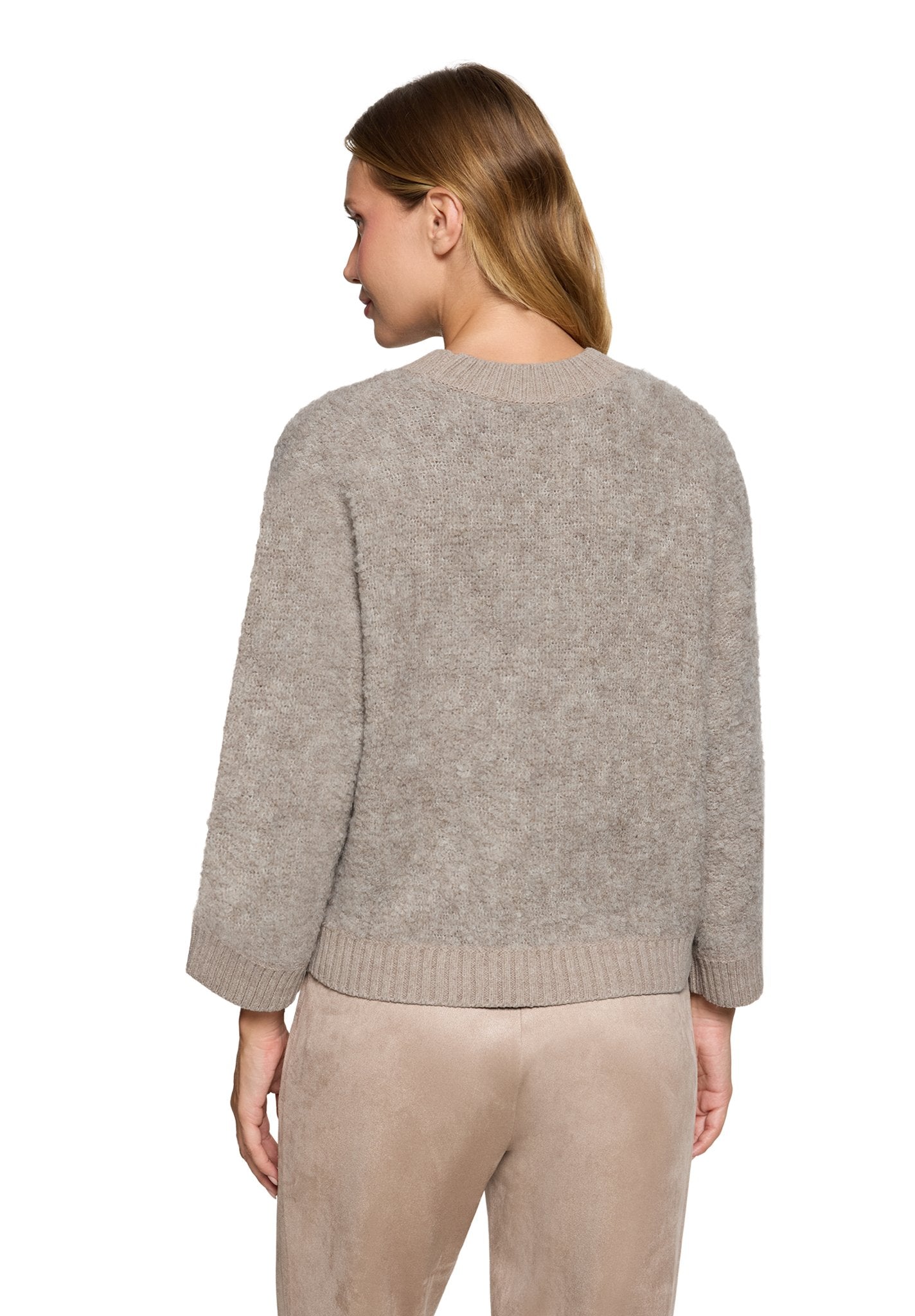 Betty & Co Damen Pullover Taupe Melange