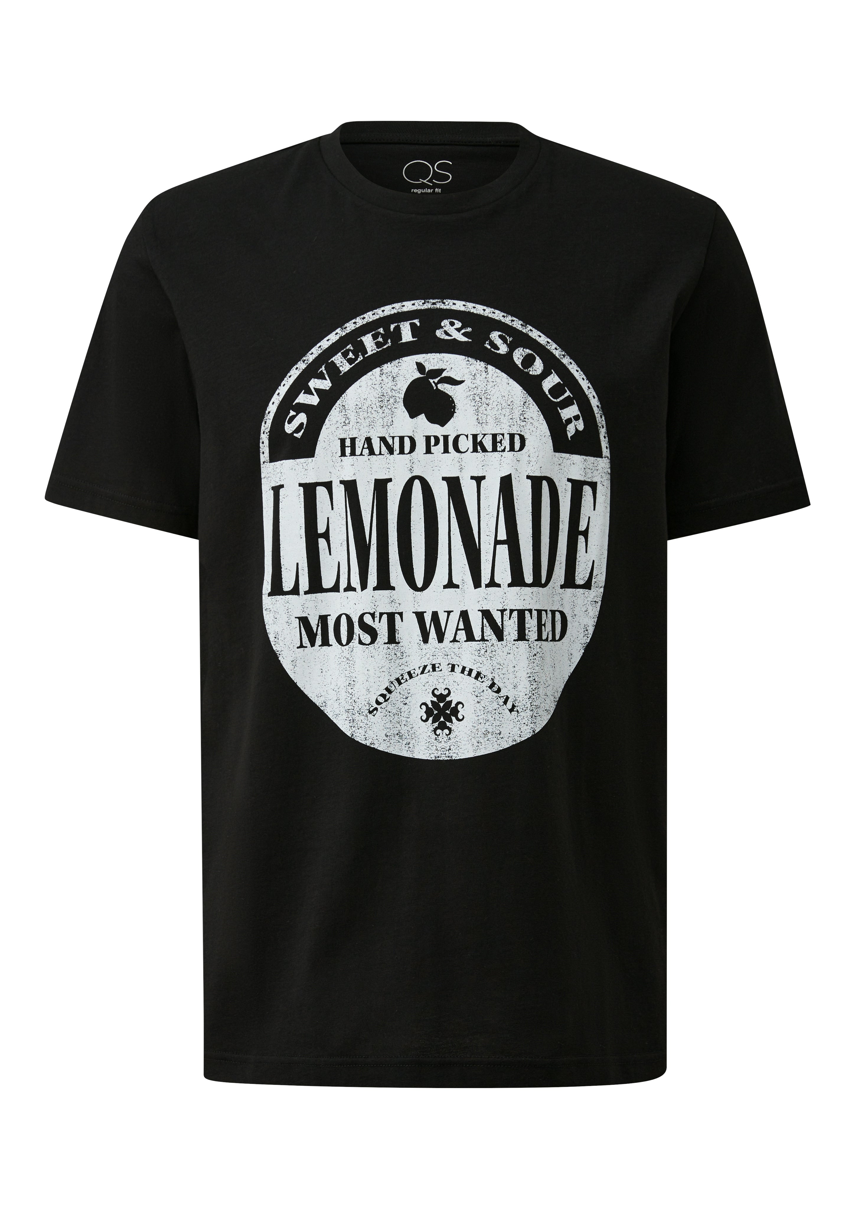 QS by S.Oliver Herren T-Shirts kurz Grey/Black