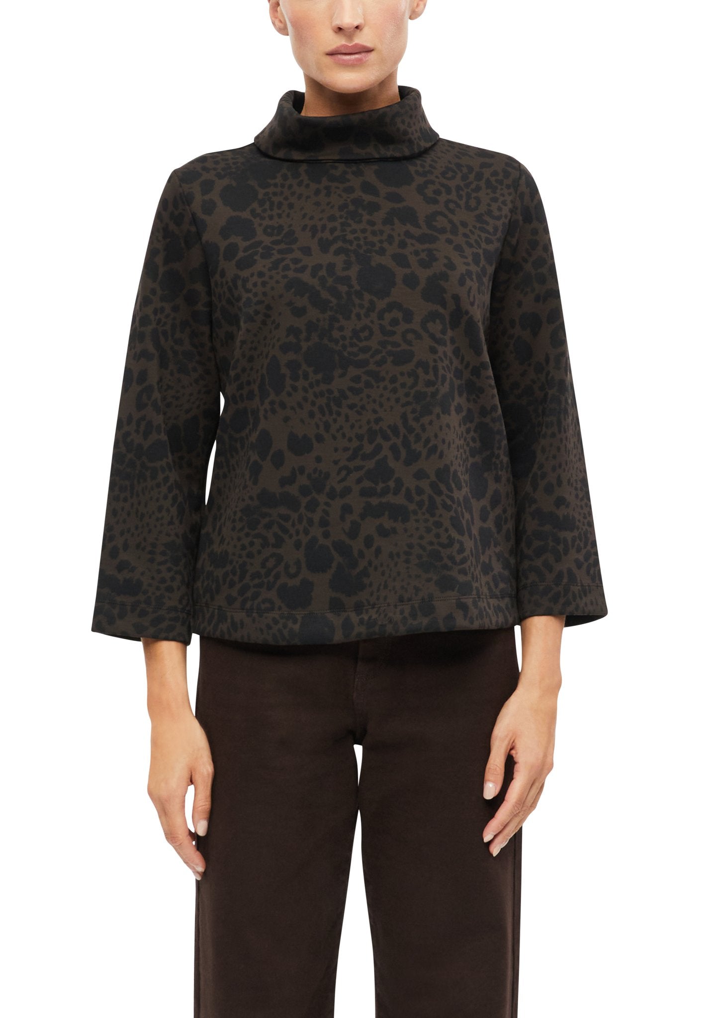 S. Oliver black Damen Sweatshirts A Brown