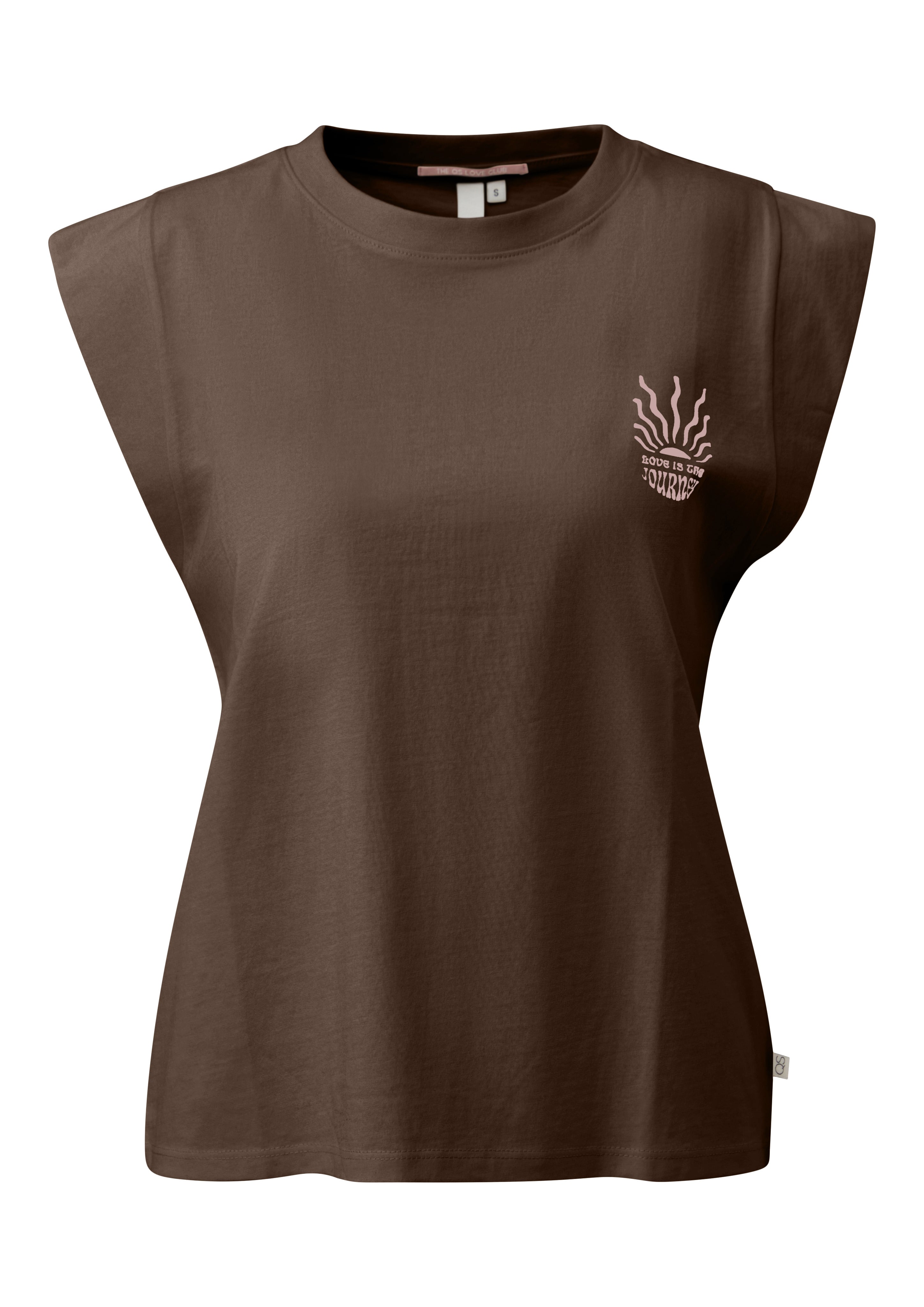 QS by S.Oliver Damen T-Shirts Brown