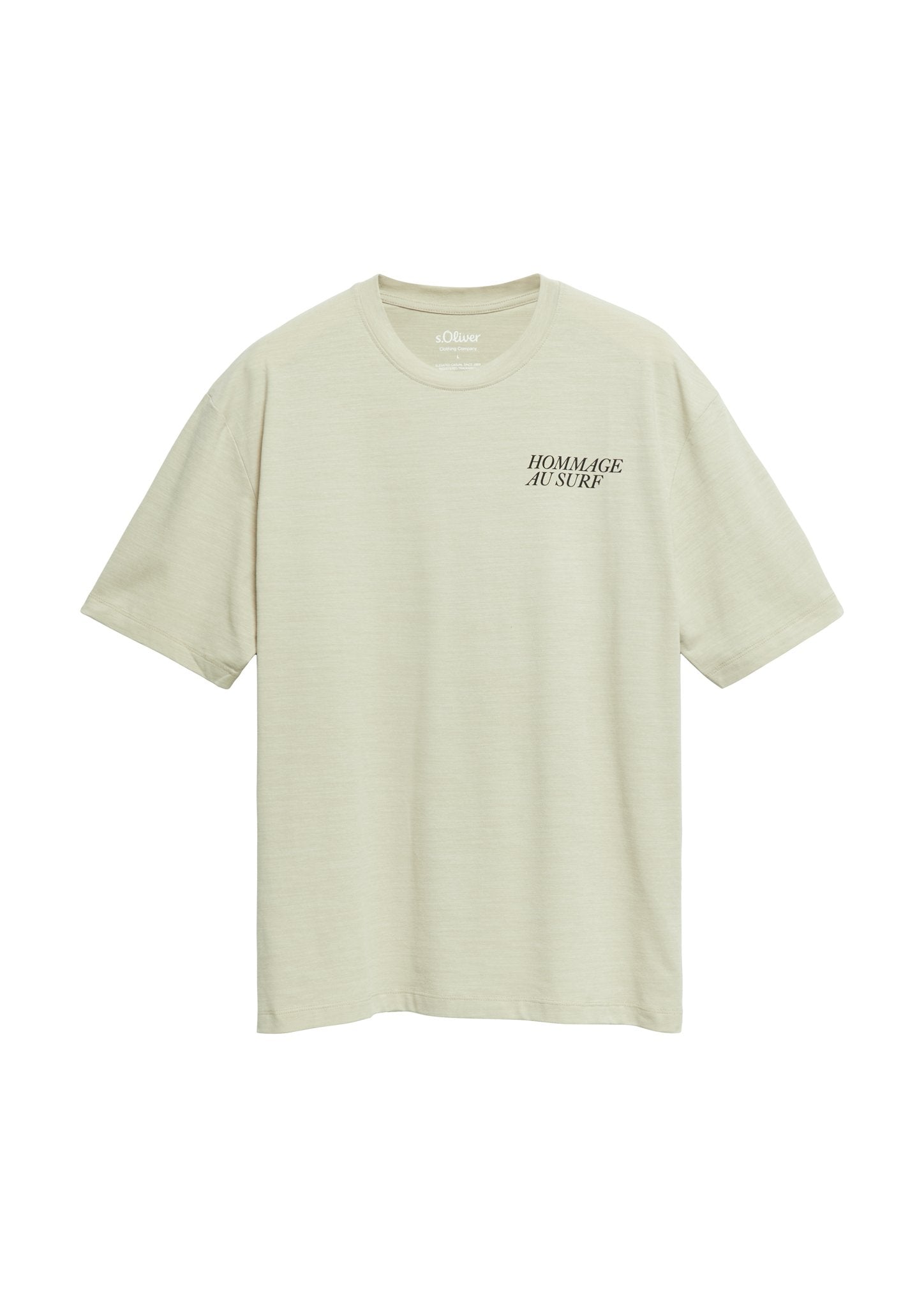 S. Oliver red Herren T-Shirts kurz Brown
