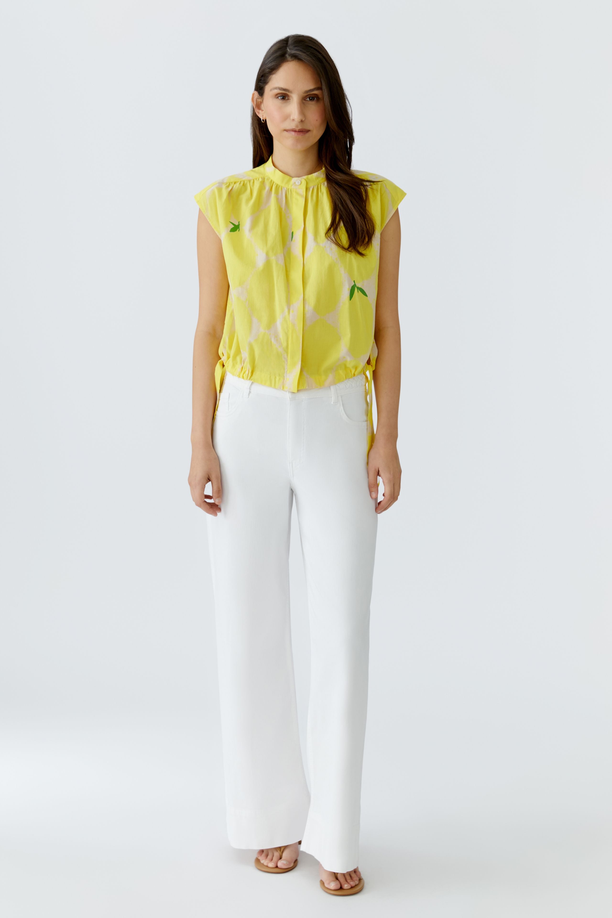 Oui Damen Blusen  Yellow Sto