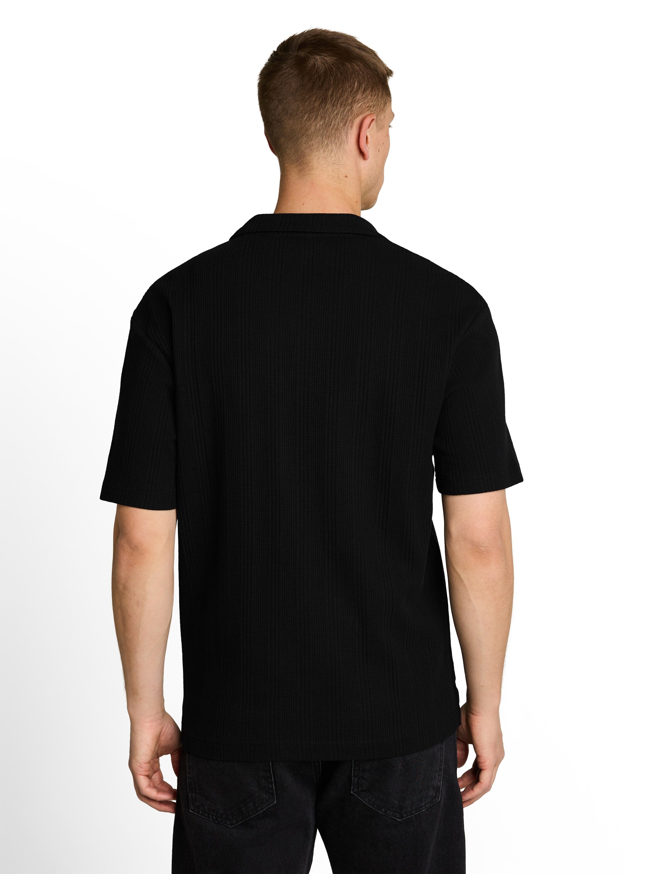Tom Tailor denim Herren Polo-Shirts Black