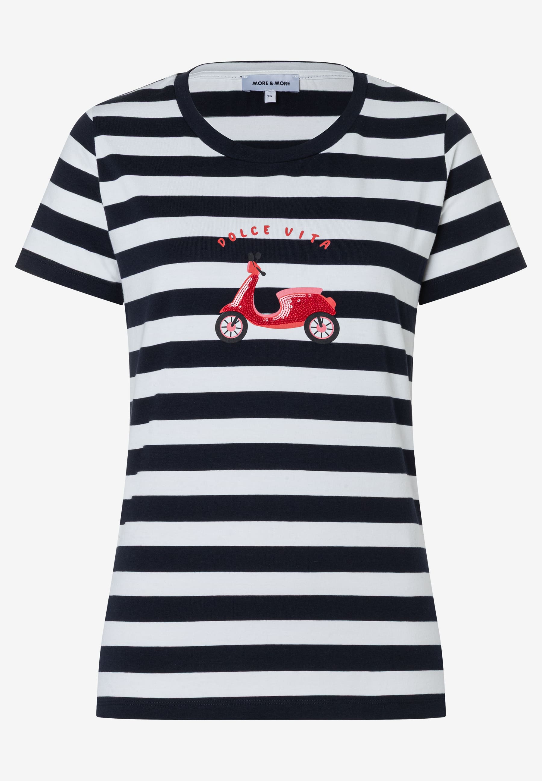 More & More Damen T-Shirts  Marine Off