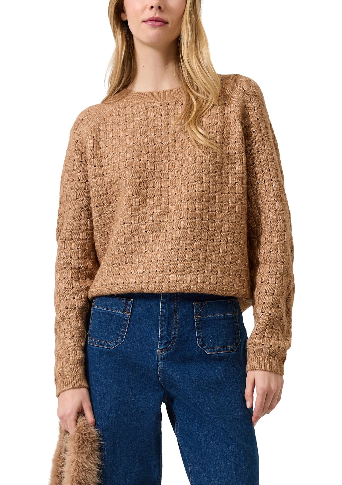 QS by S.Oliver Damen Pullover W Brown