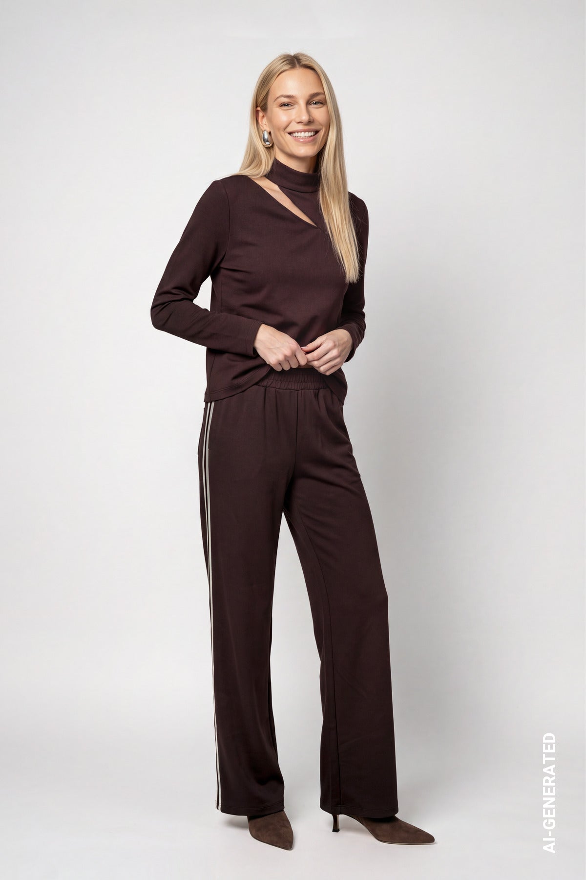 Monari Damen T-Shirts Black Coffe