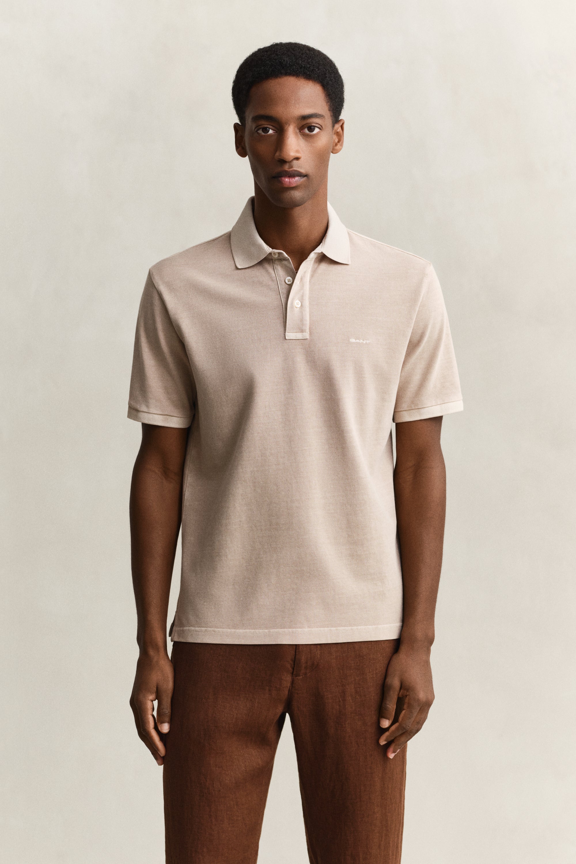 Gant Herren Polo-Shirts  Oat Beige
