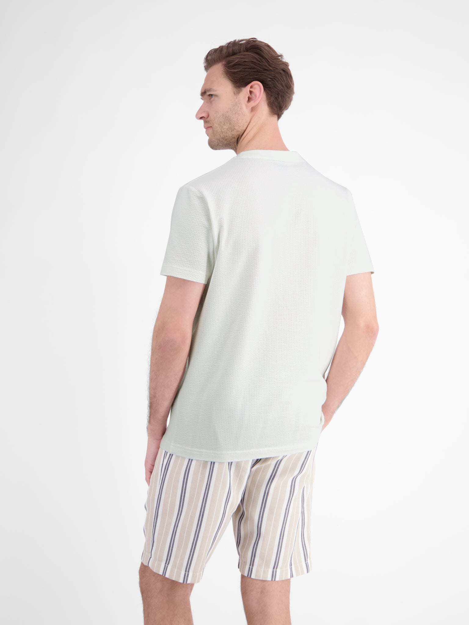 Lerros Herren T-Shirts kurz Broken White