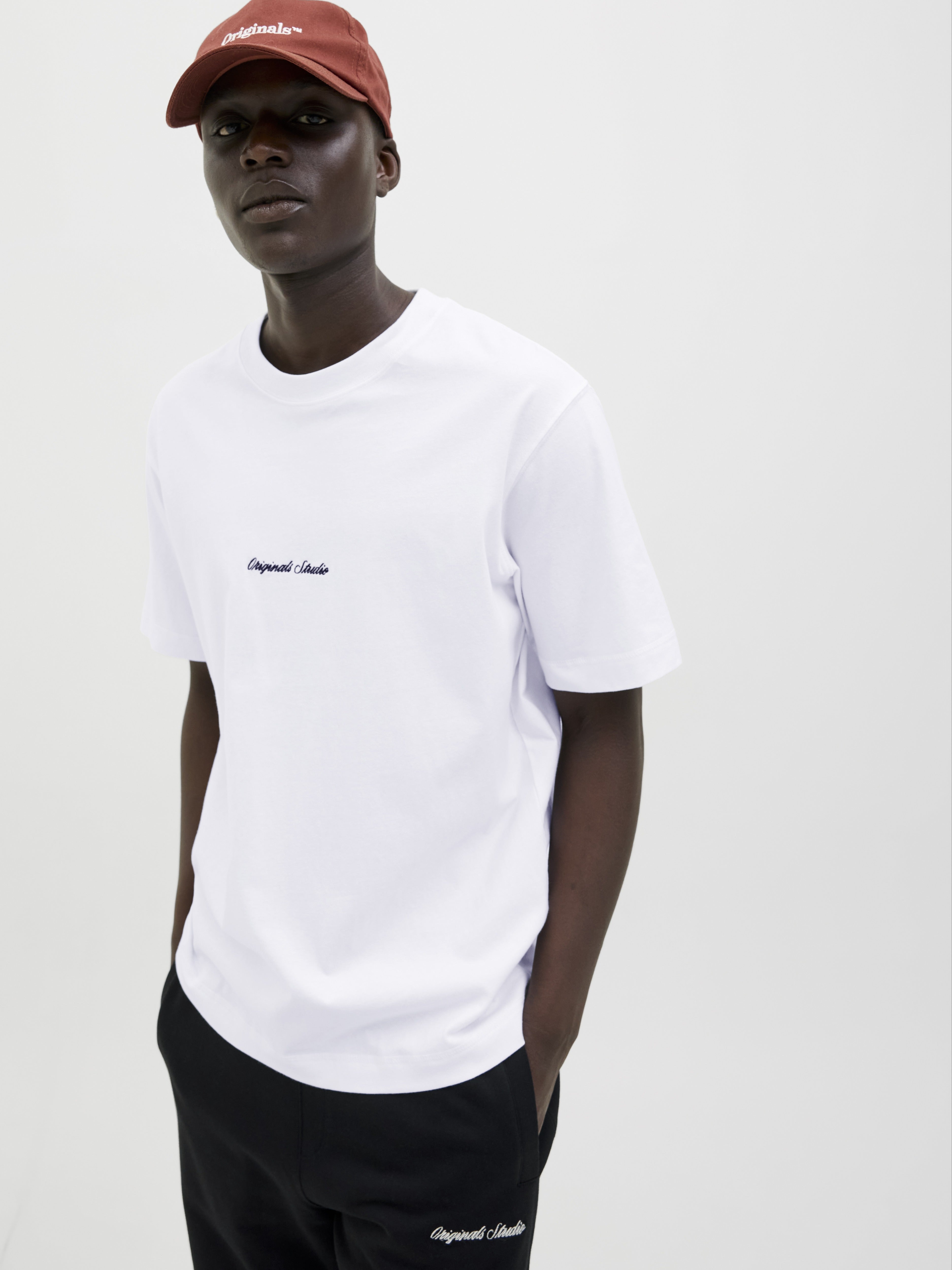 Jack & Jones Herren T-Shirts kurz Bright White