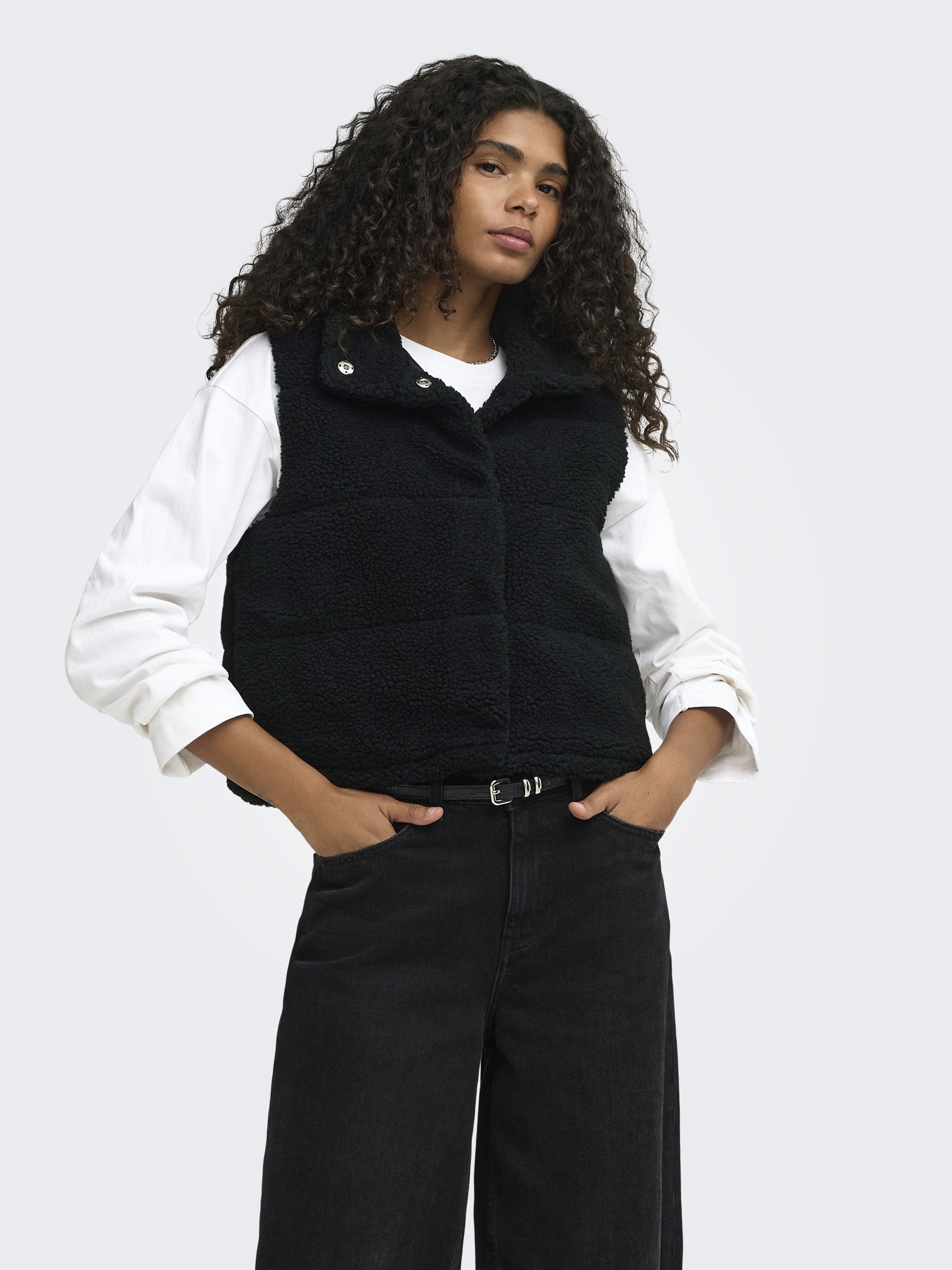 only Damen Outdoorwesten Black