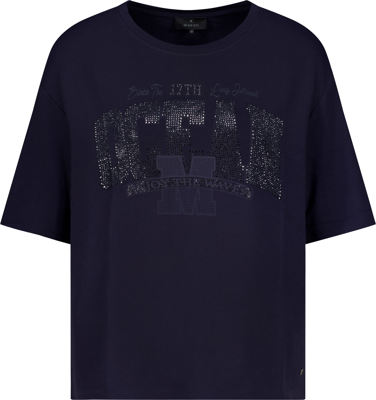 Monari Damen T-Shirts  Marine