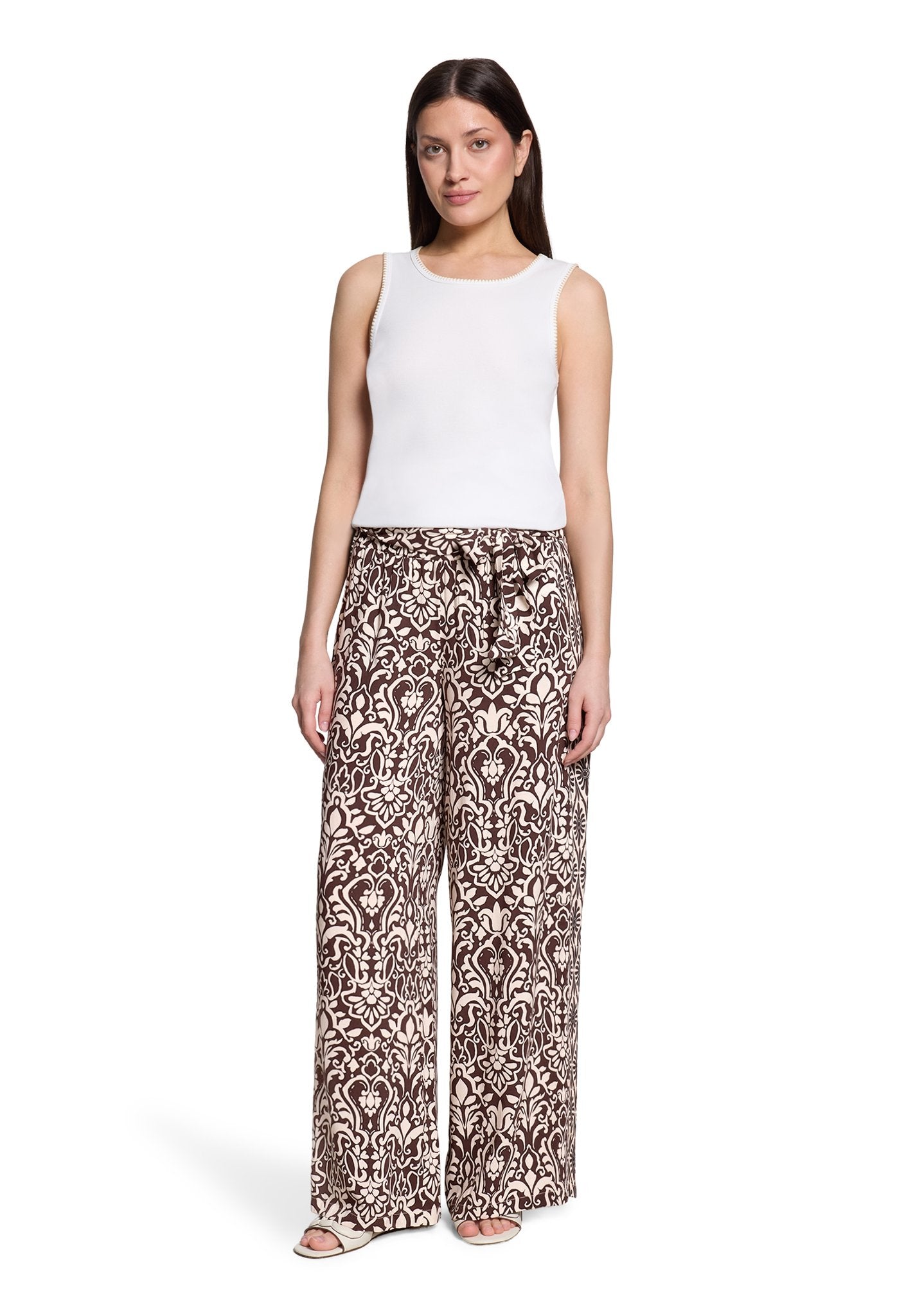 Cartoon Damen Hosen Patch Brown/Cre