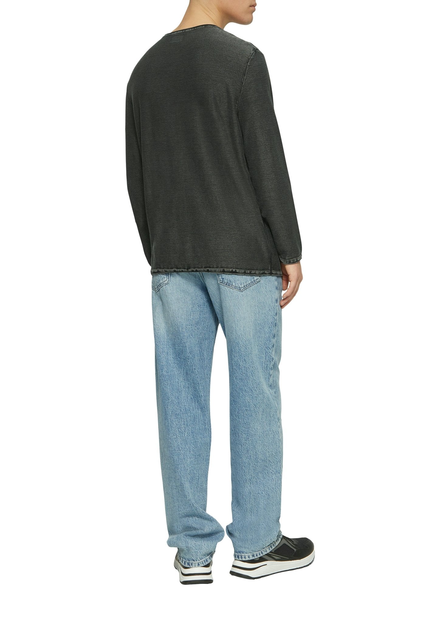 QS by S.Oliver Herren Pullover Grey/Black