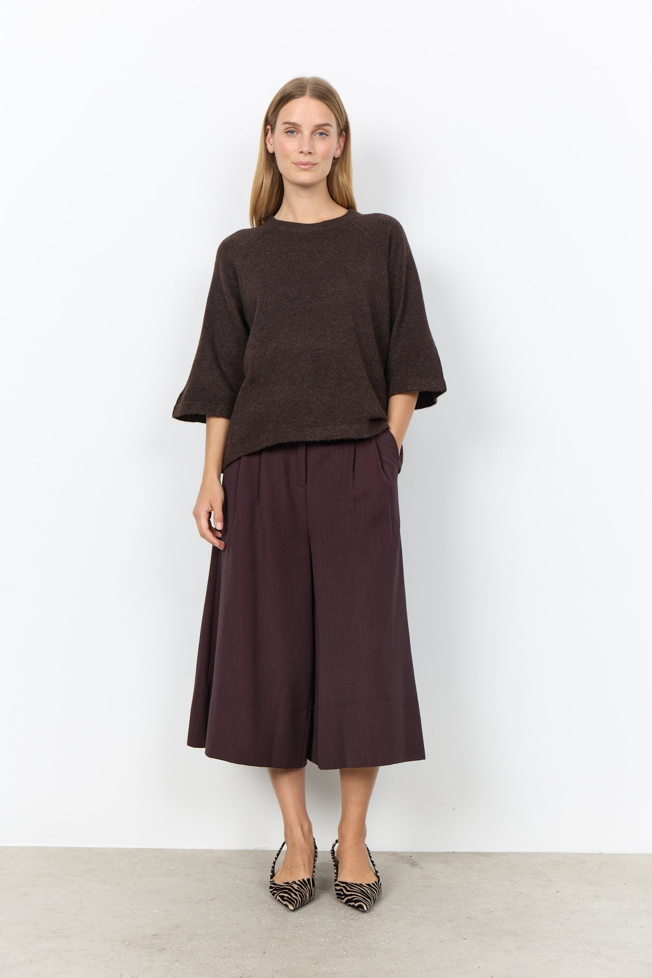 Soya Concept Damen Pullover Chocolate Plum