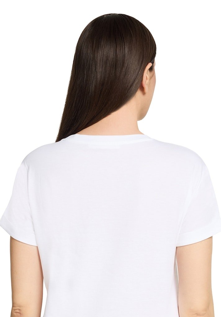 Betty & Co Damen T-Shirts Patch White/Sil